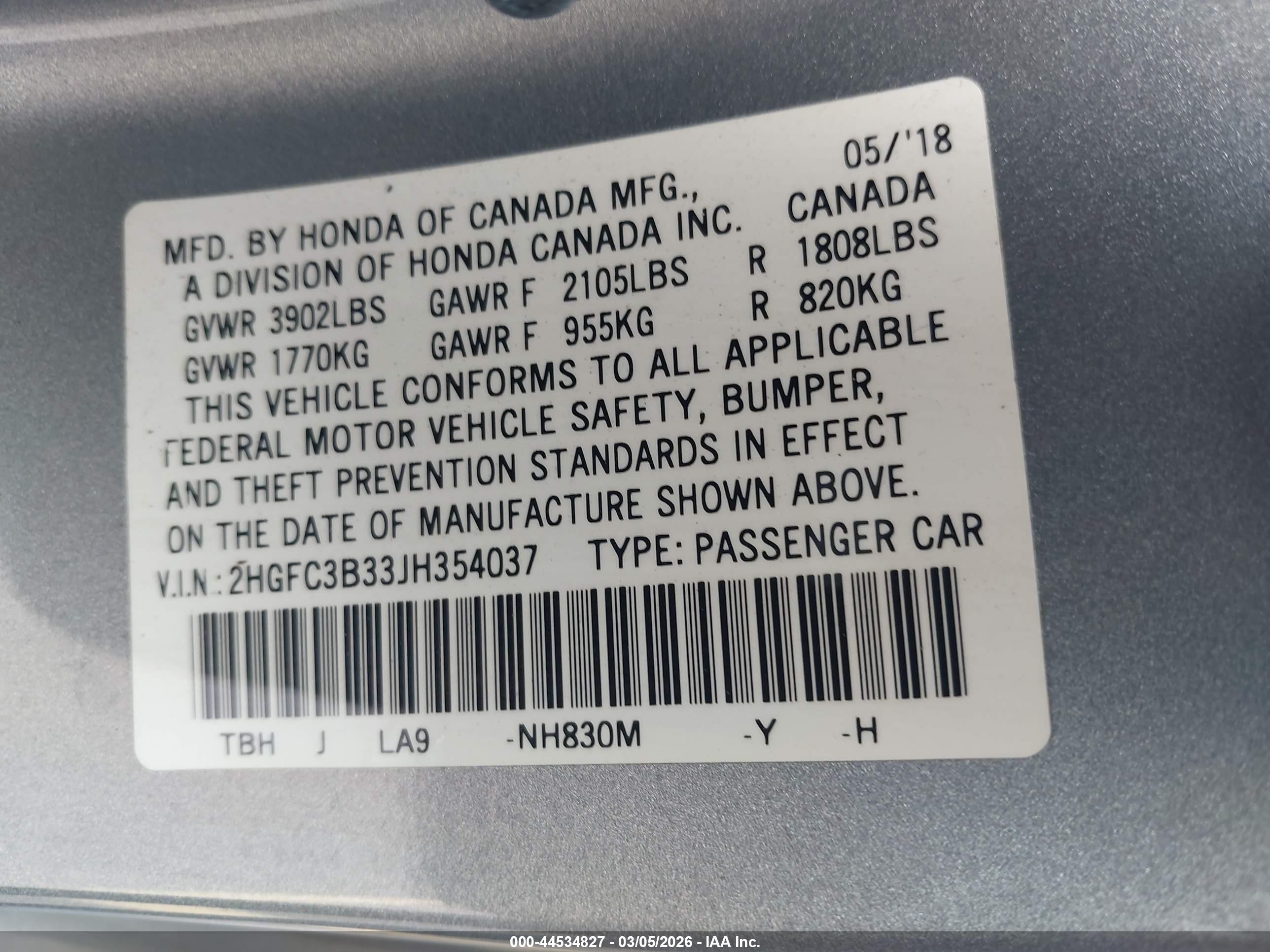 HONDA CIVIC image 9