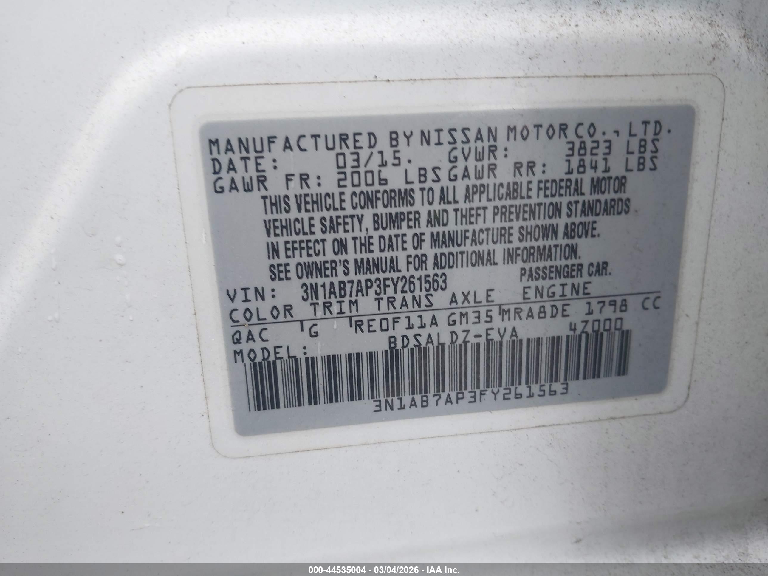 NISSAN SENTRA image 9