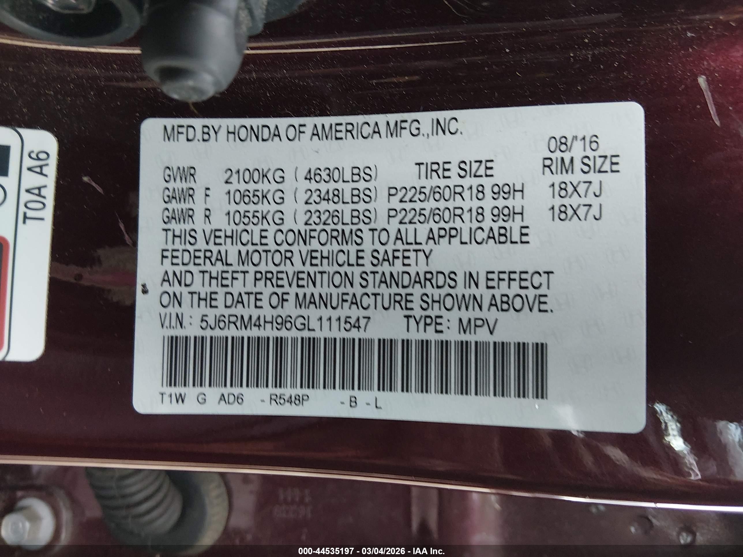 HONDA CR-V image 9