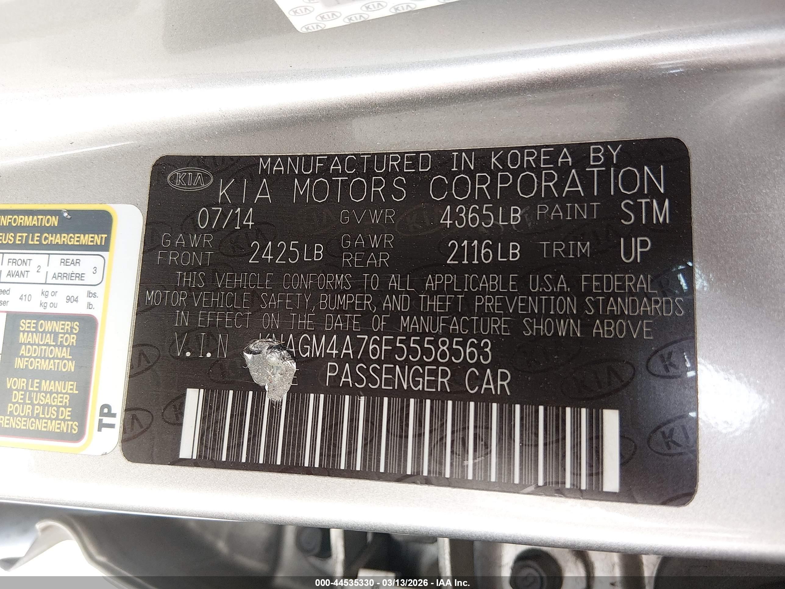 KIA OPTIMA image 9