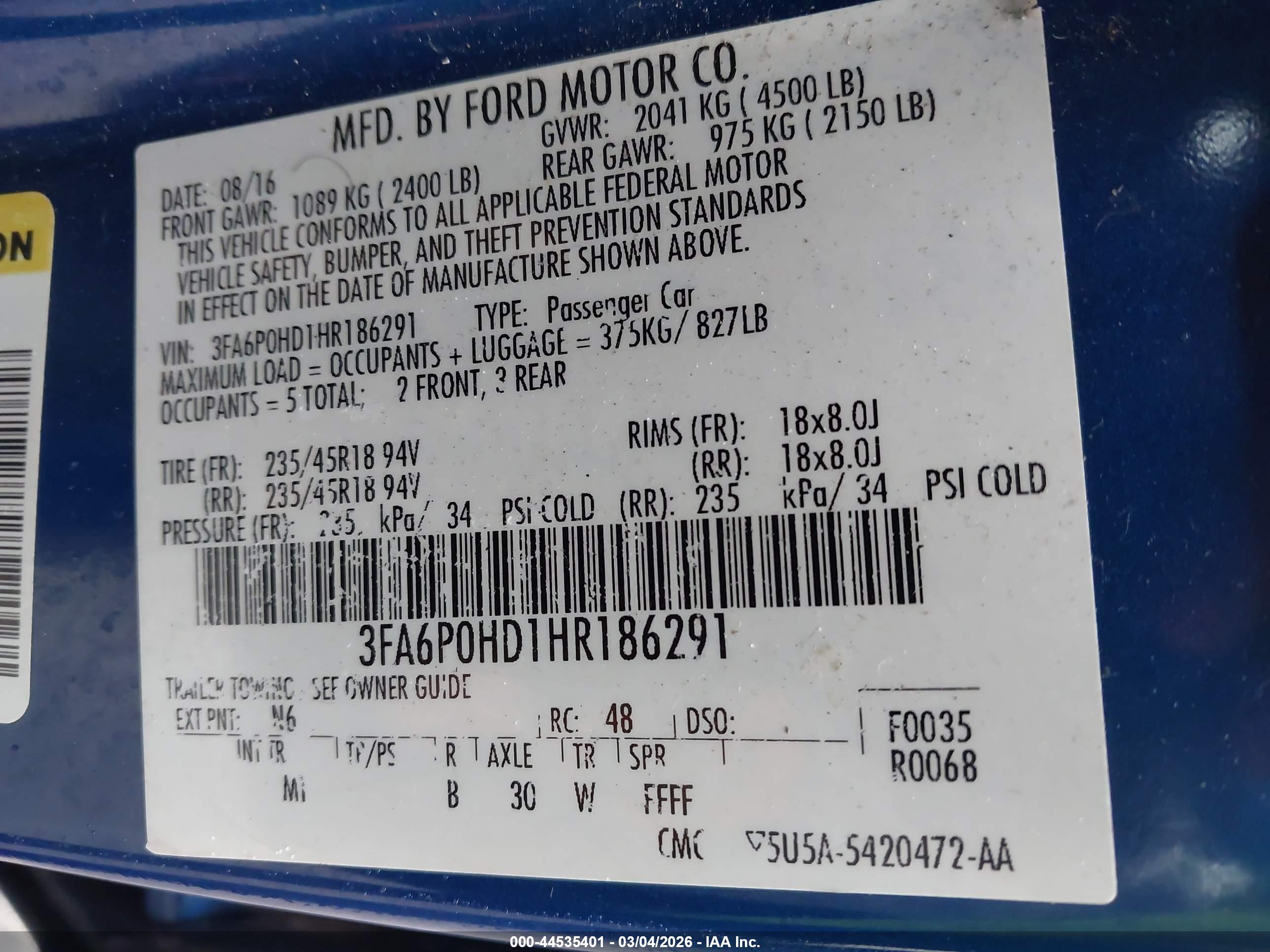 FORD FUSION image 9