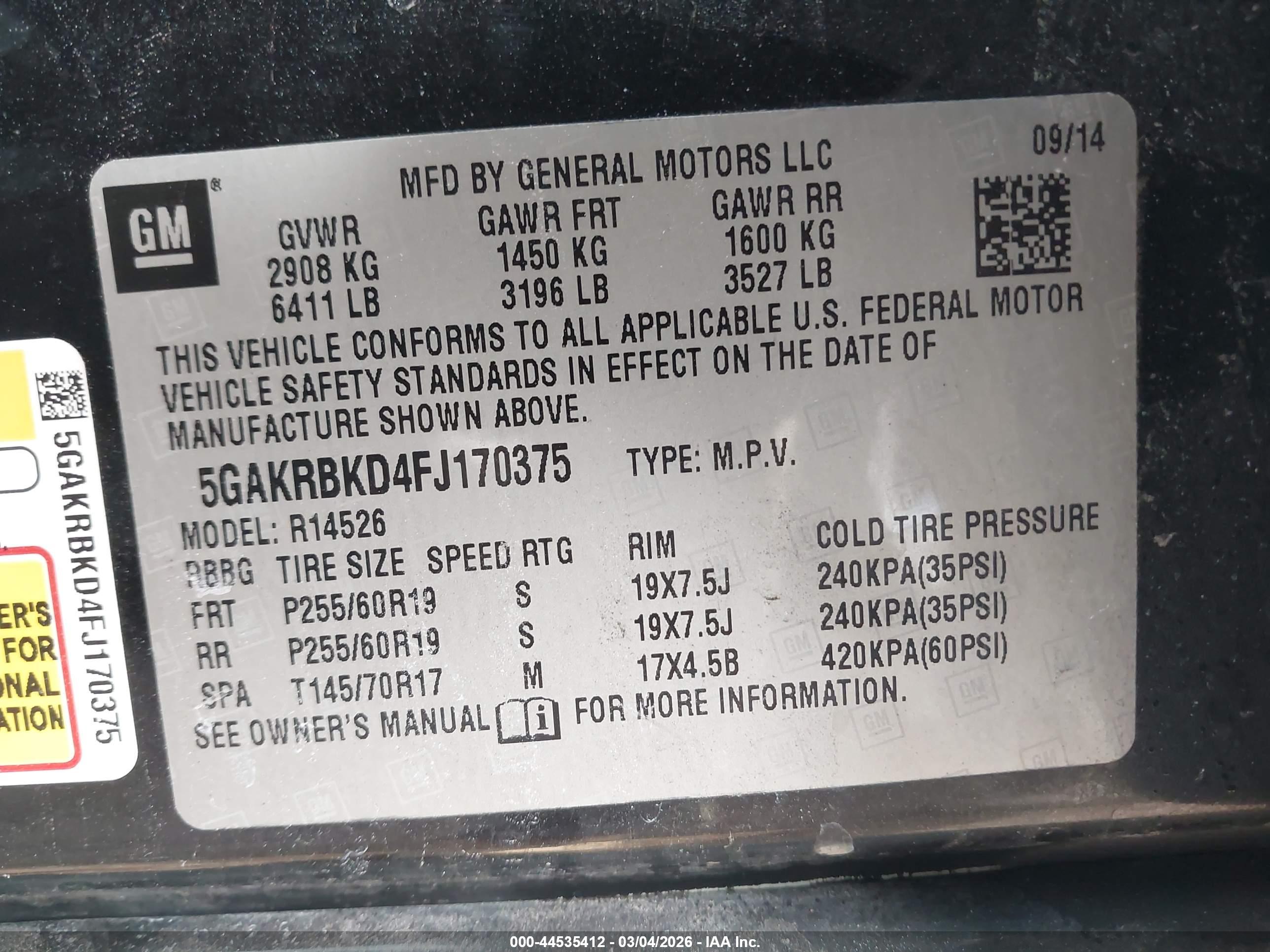 BUICK ENCLAVE image 9