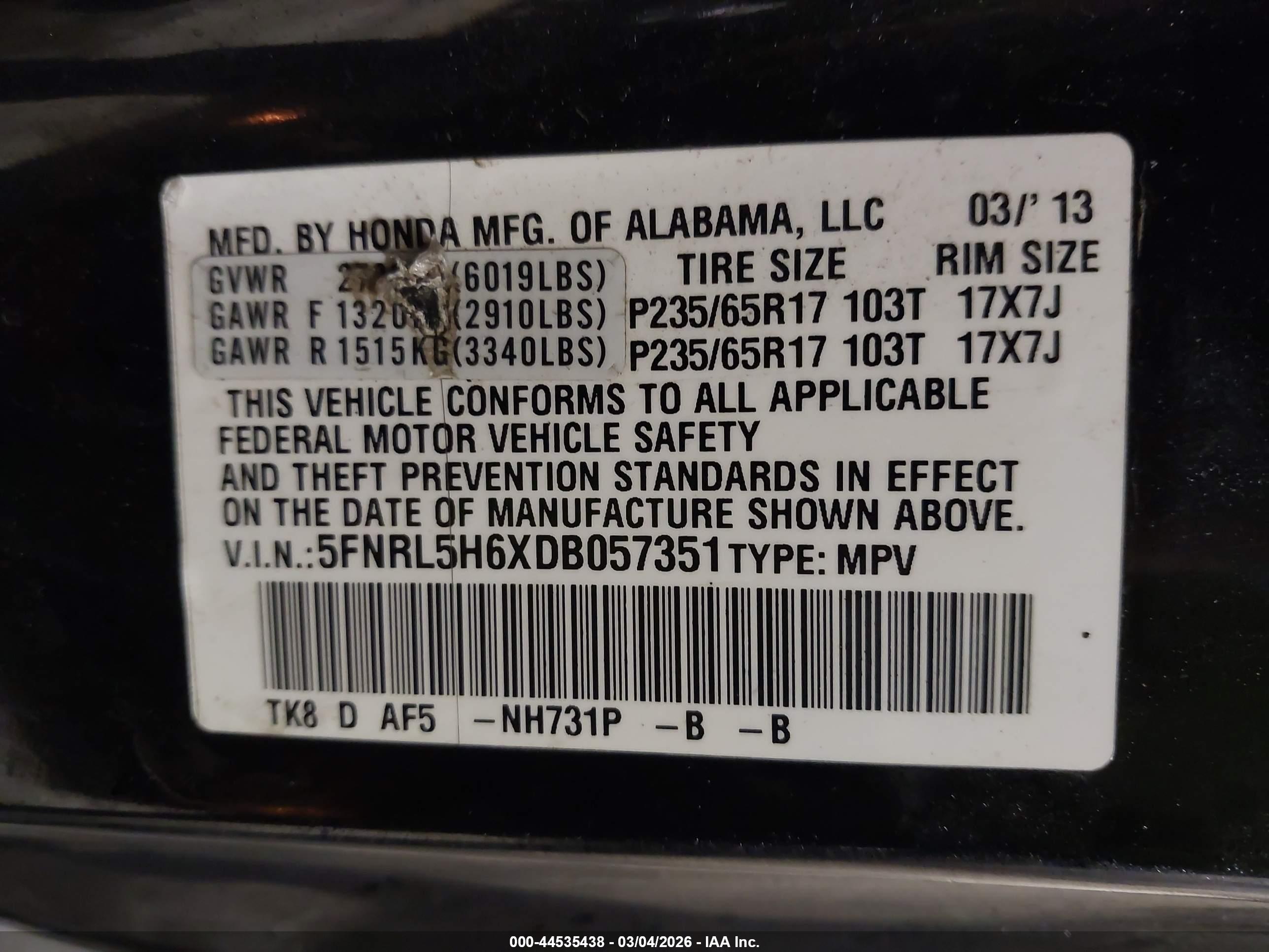 HONDA ODYSSEY image 9