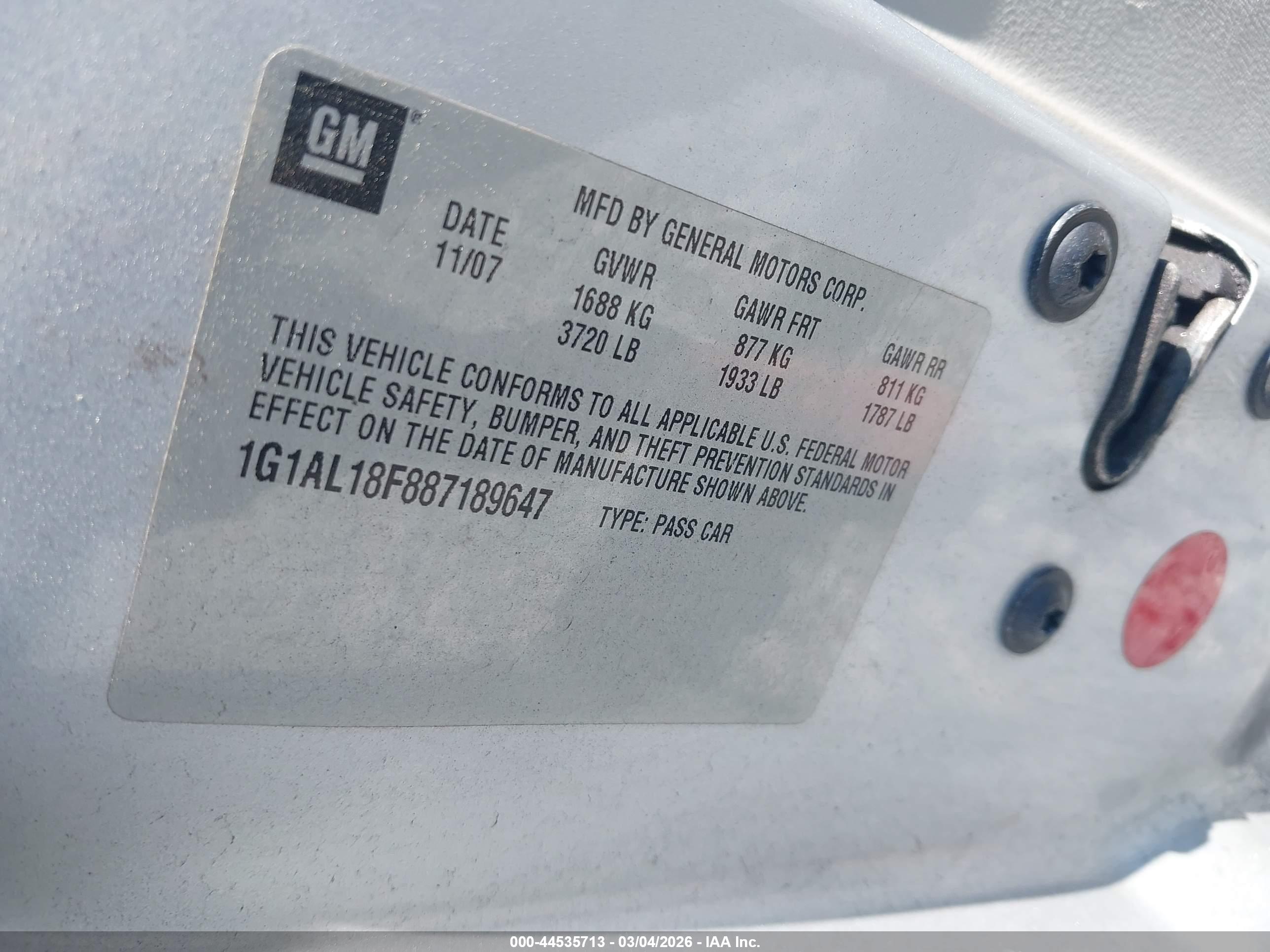 CHEVROLET COBALT image 9