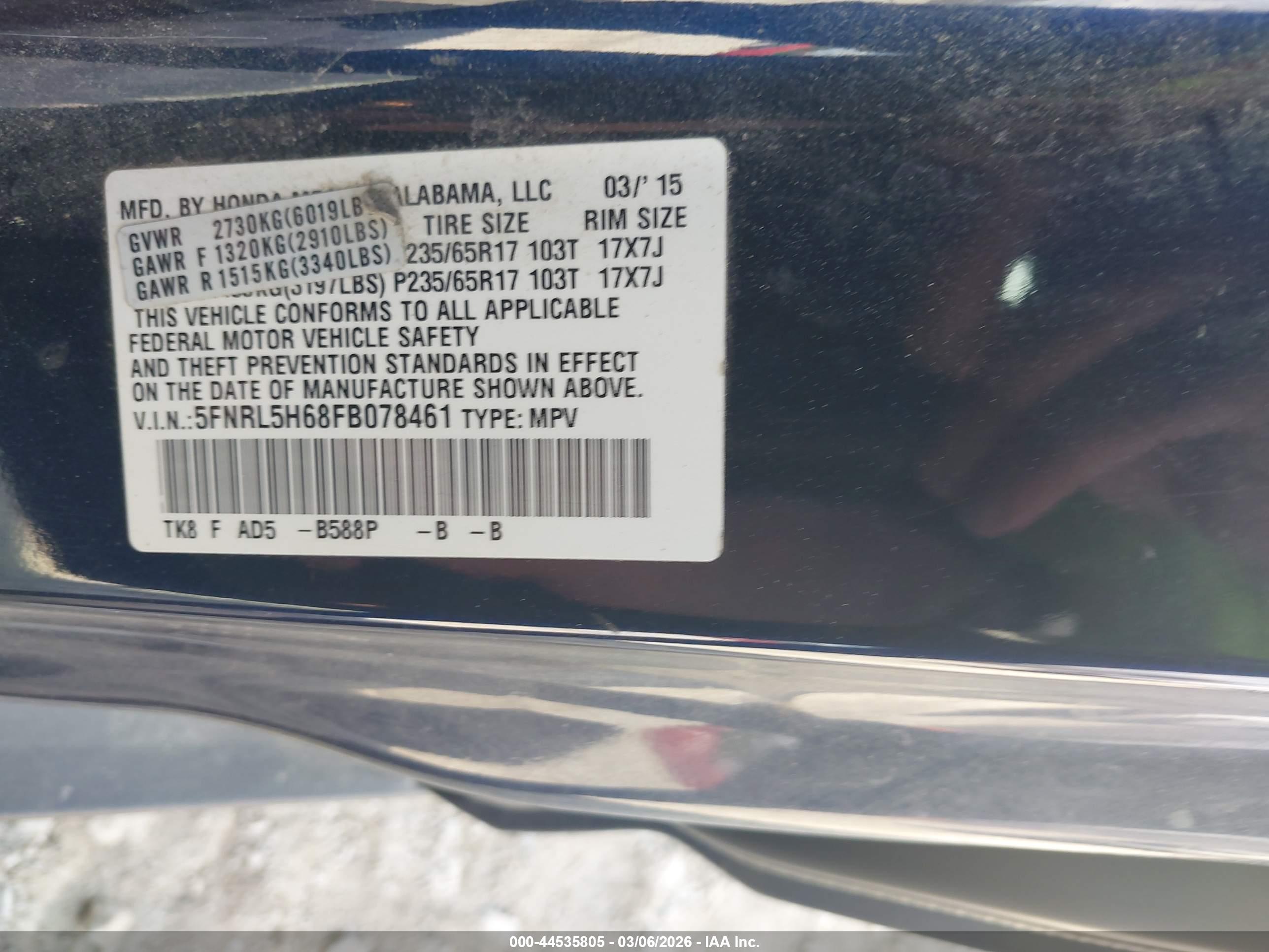 HONDA ODYSSEY image 9
