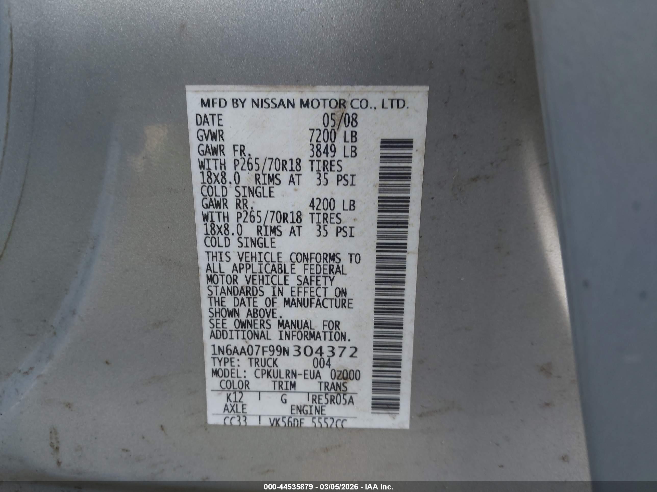 NISSAN TITAN image 9