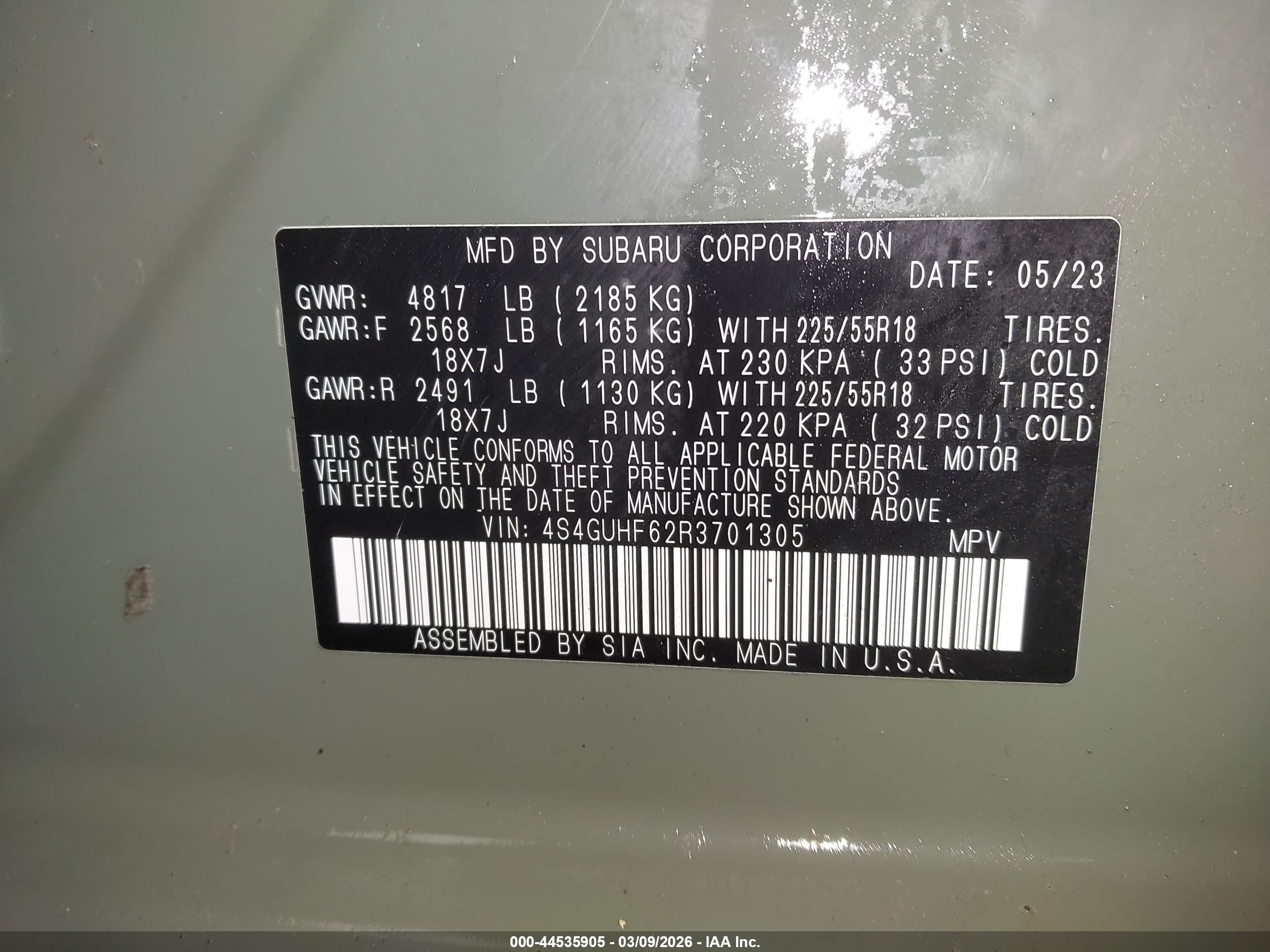 SUBARU CROSSTREK image 9