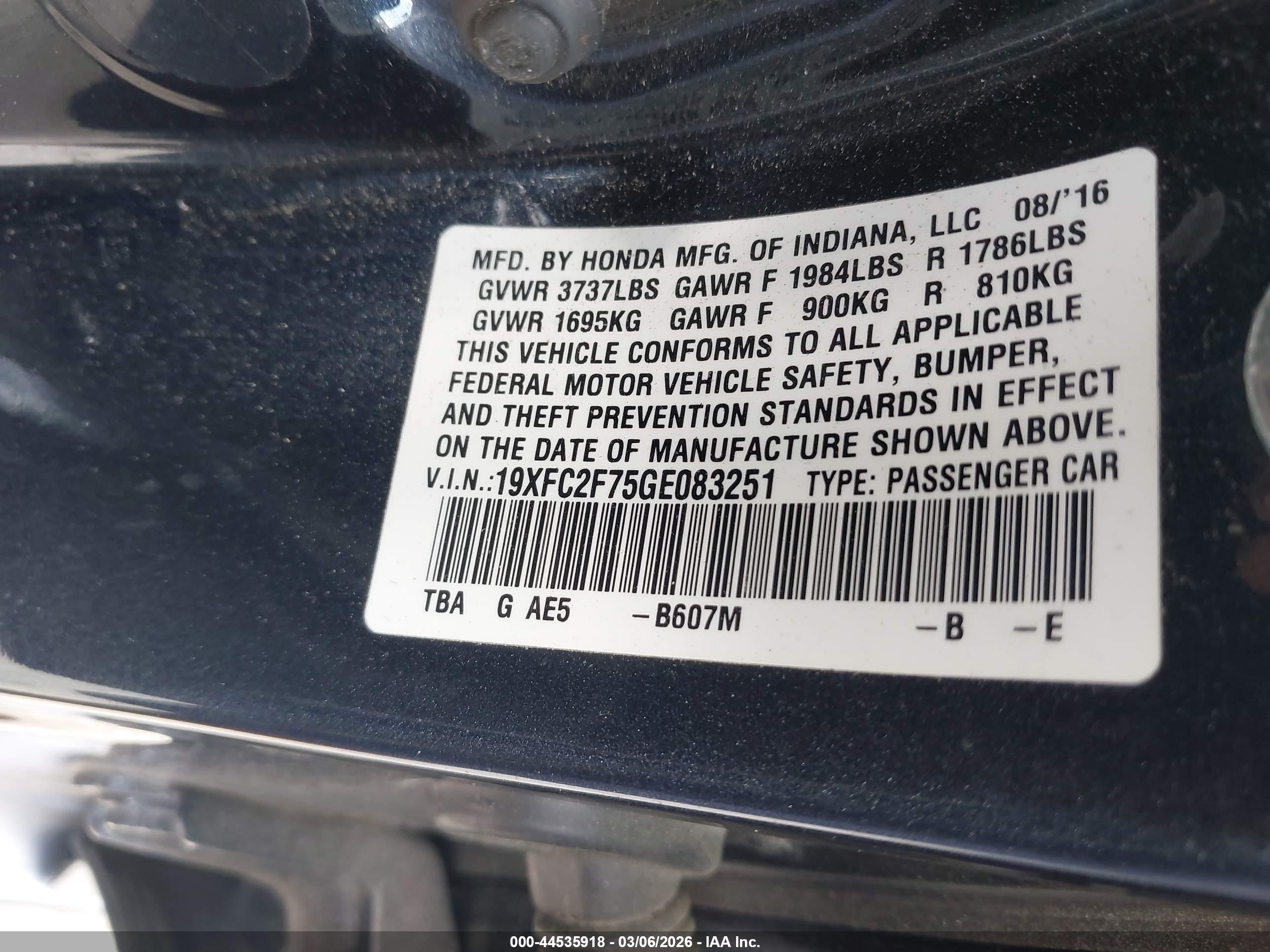HONDA CIVIC image 9