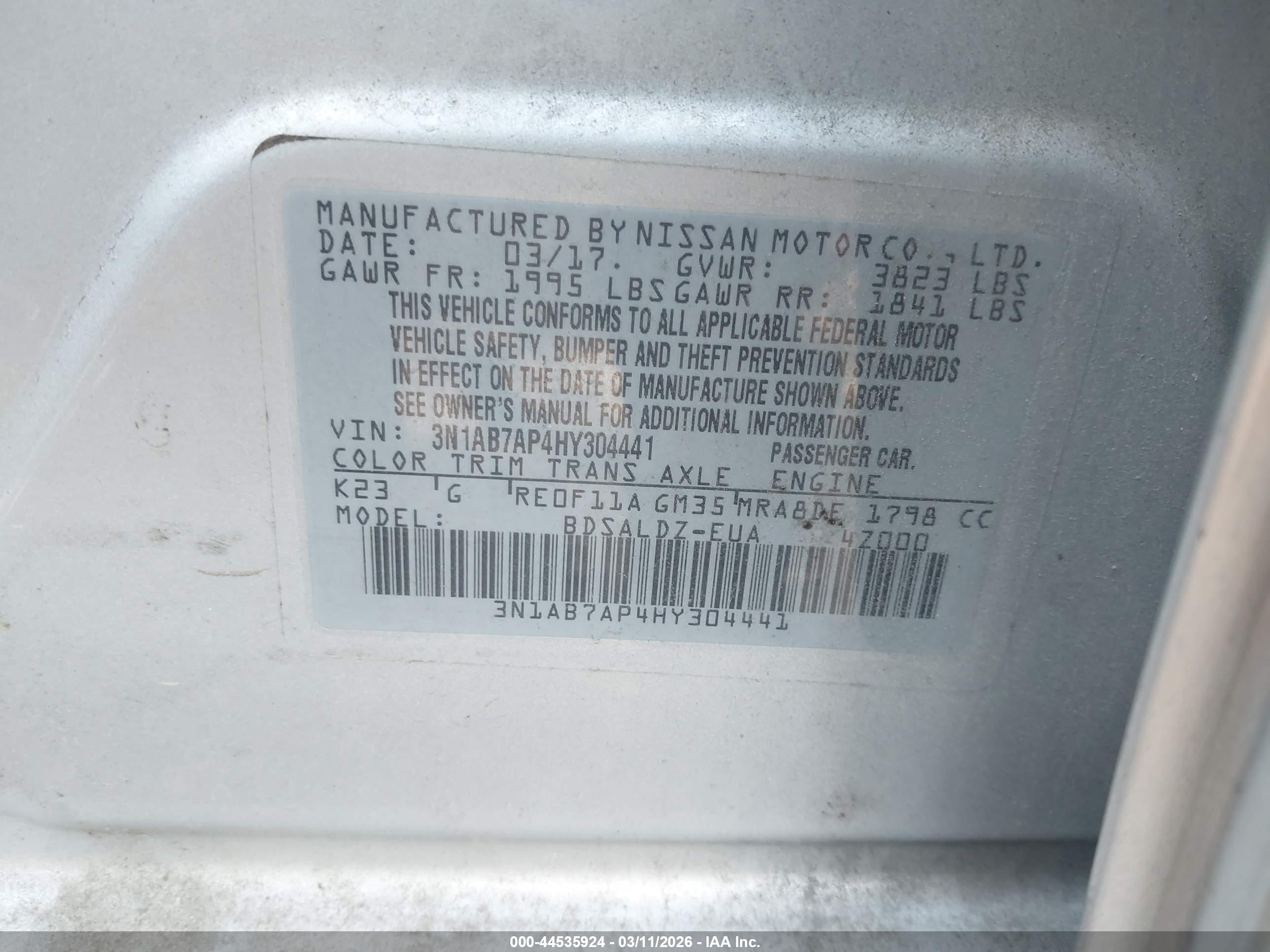 NISSAN SENTRA image 9