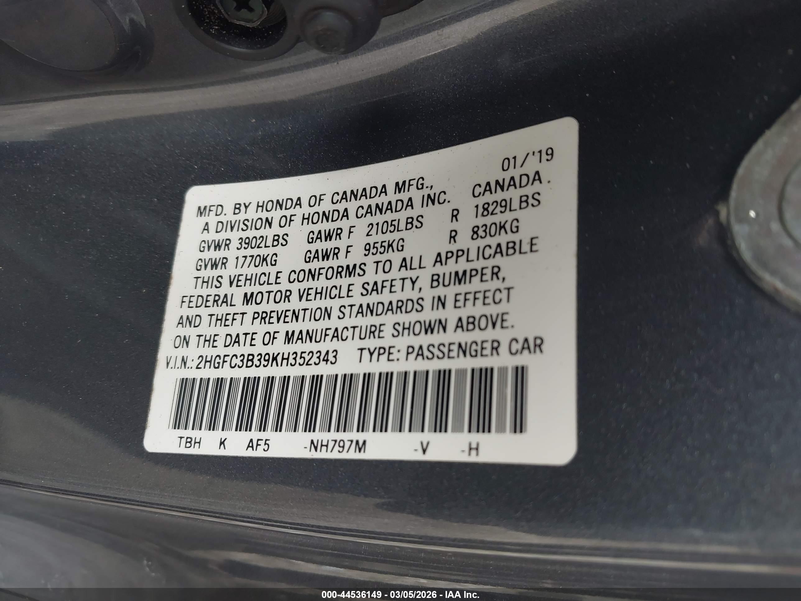 HONDA CIVIC image 9