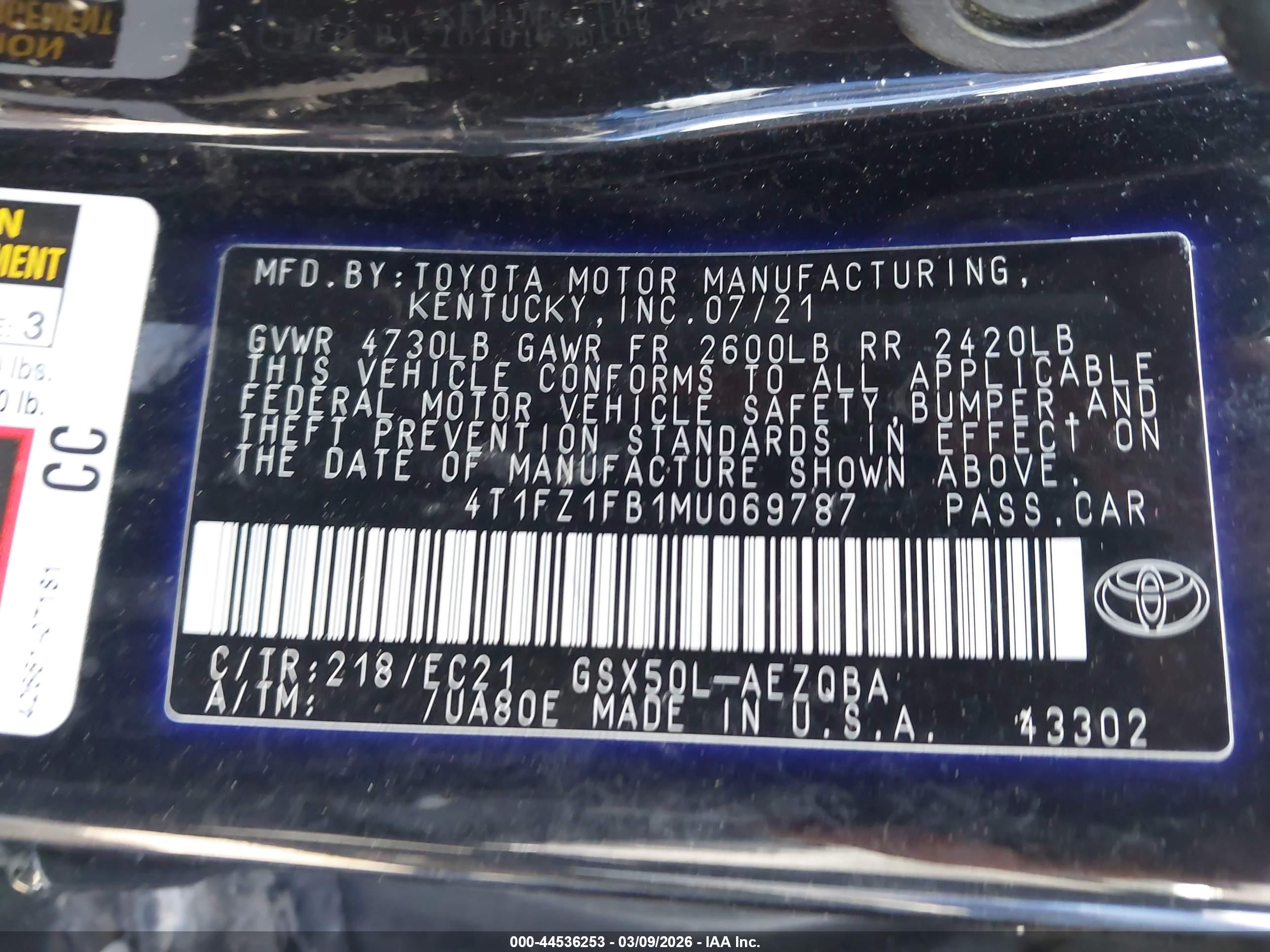TOYOTA AVALON image 9