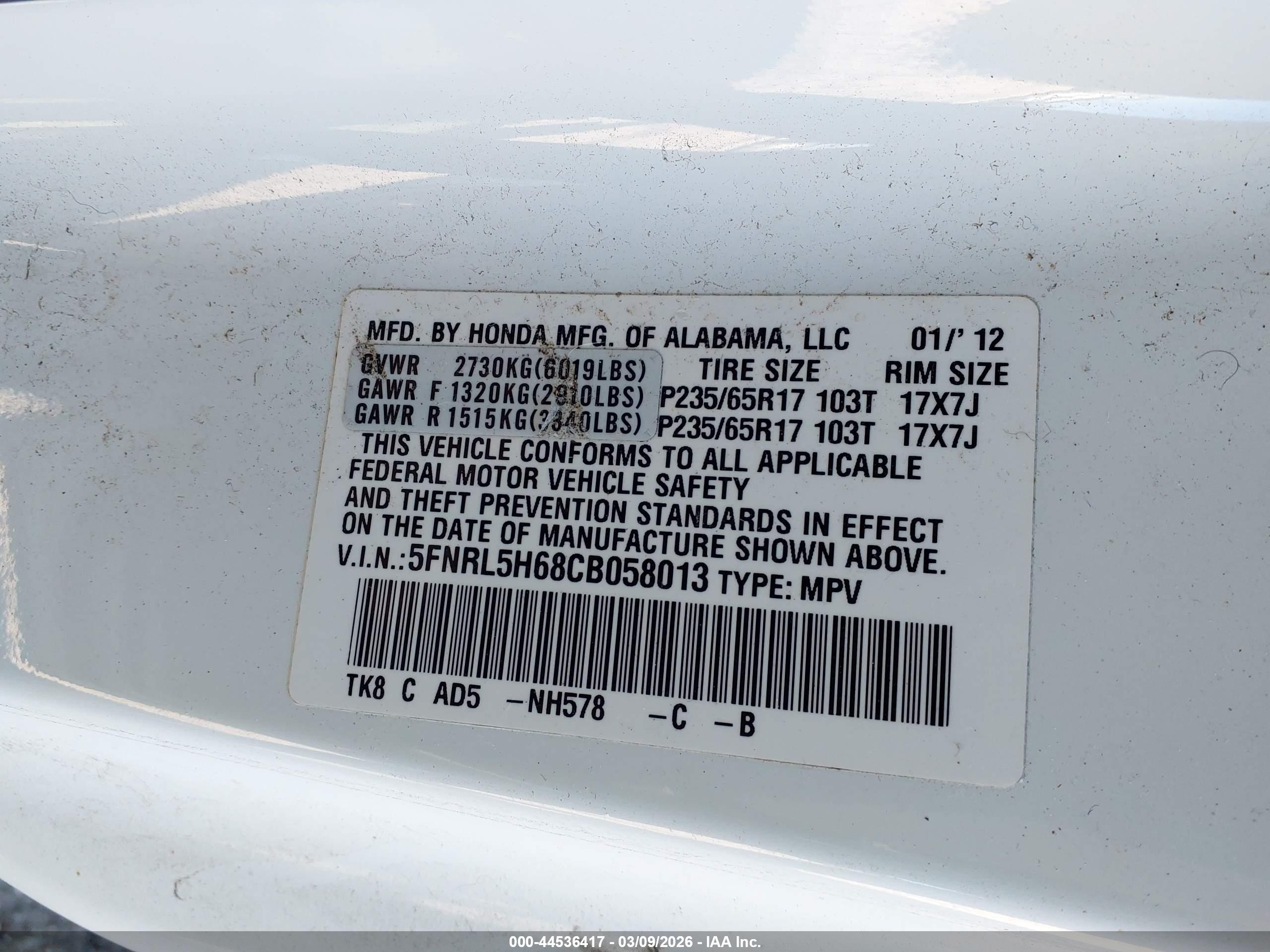 HONDA ODYSSEY image 9