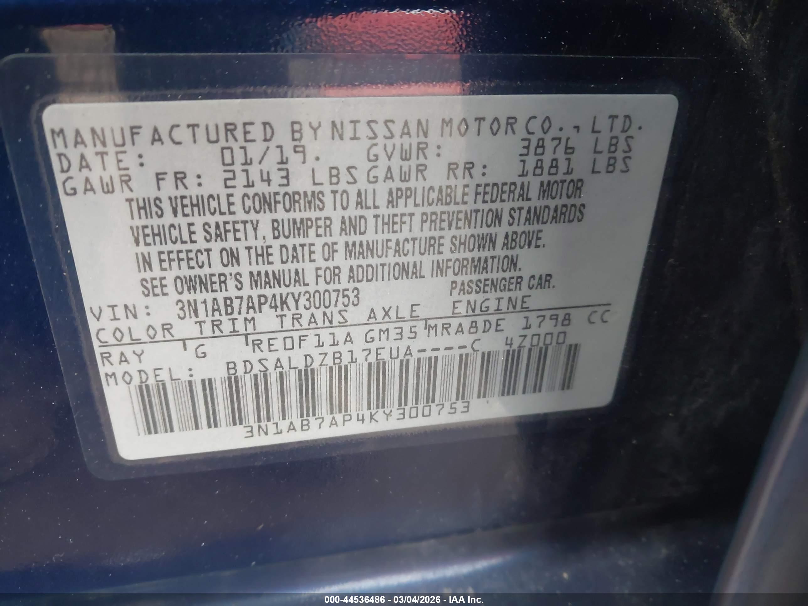 NISSAN SENTRA image 9