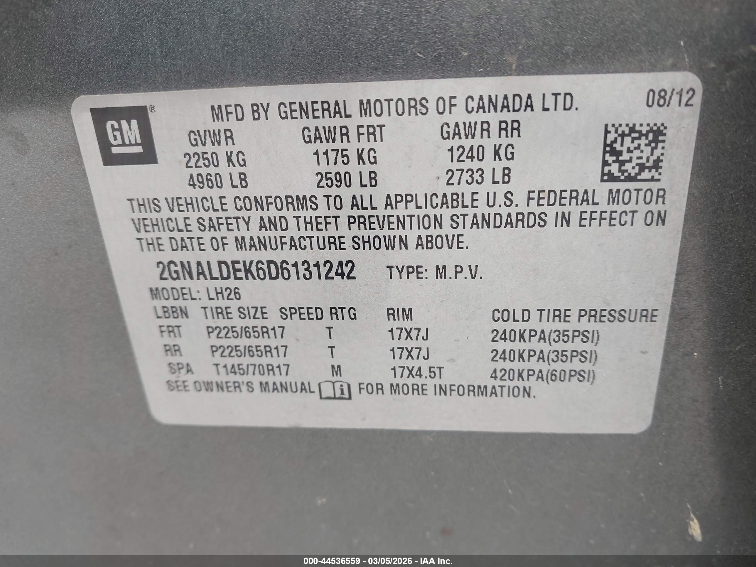 CHEVROLET EQUINOX image 9
