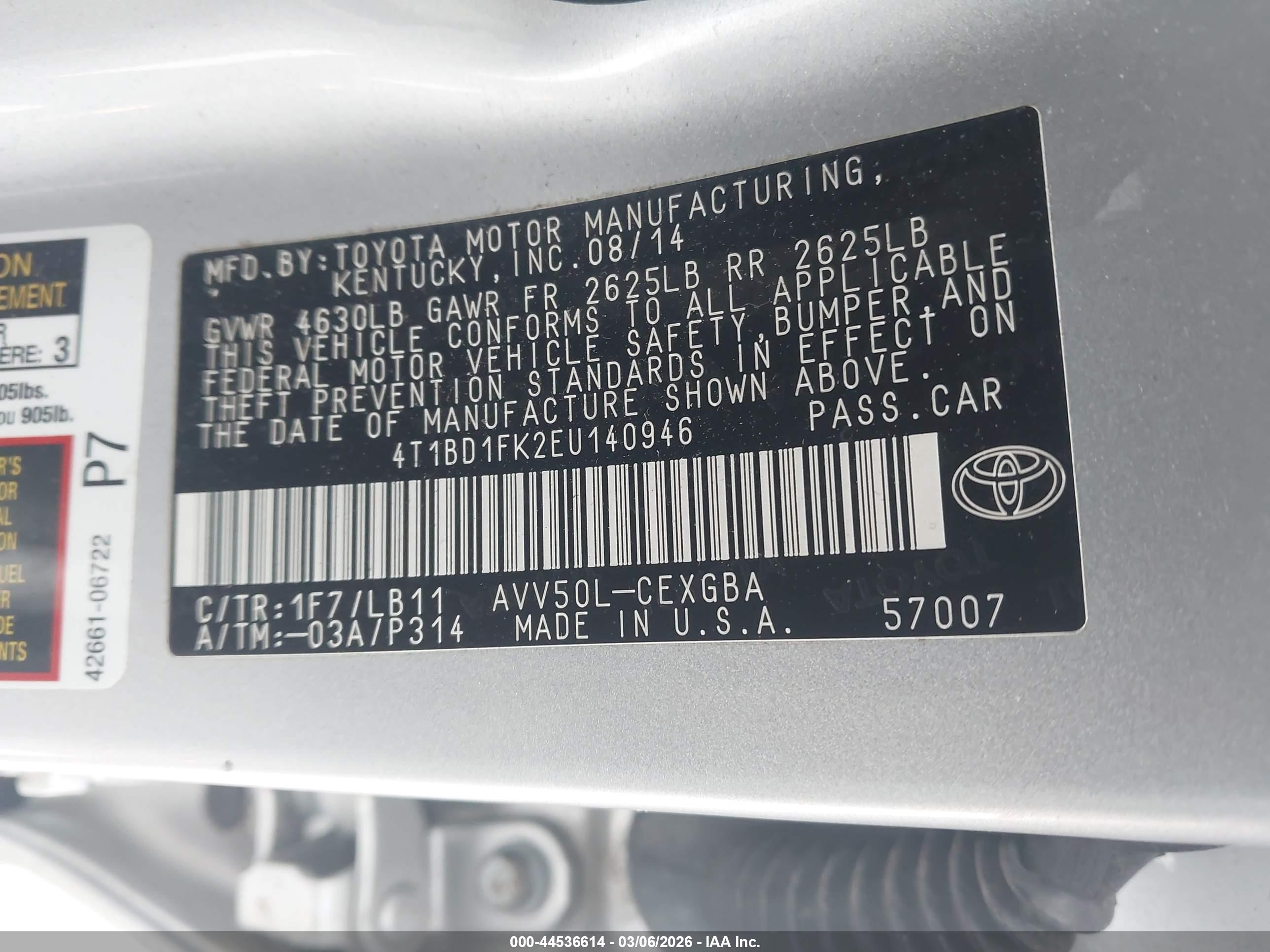 TOYOTA CAMRY image 9