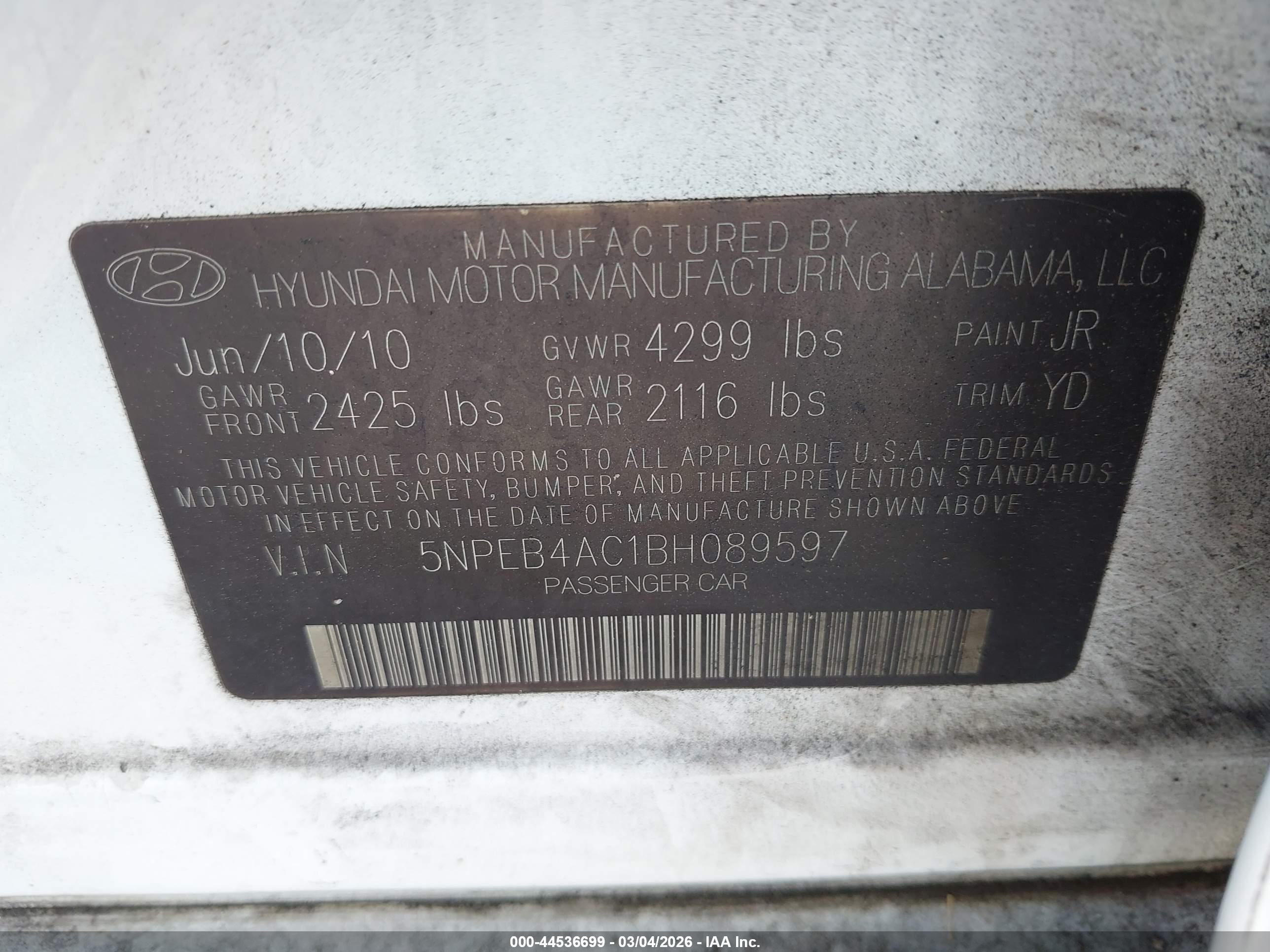 HYUNDAI SONATA image 9