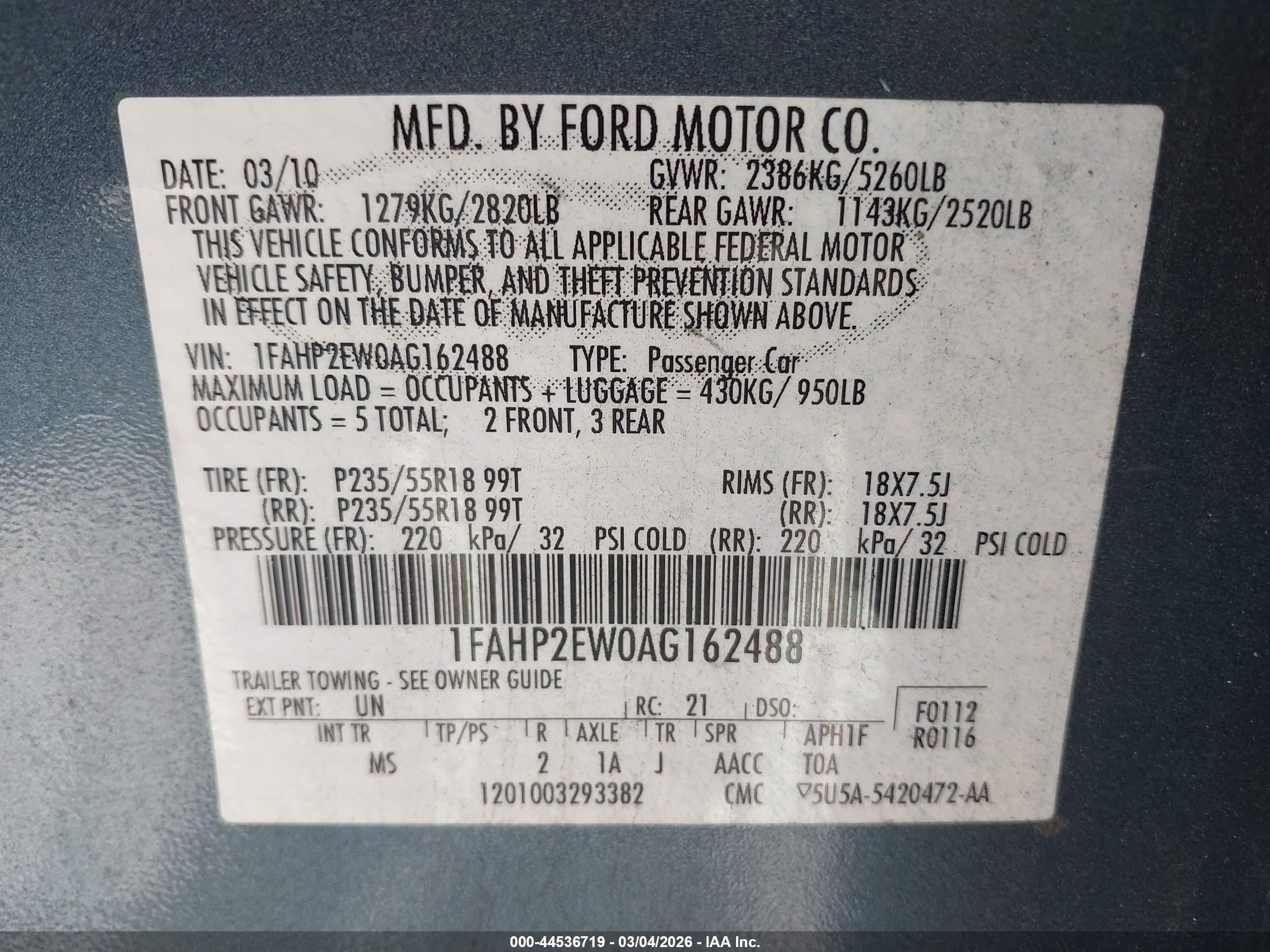 FORD TAURUS image 9