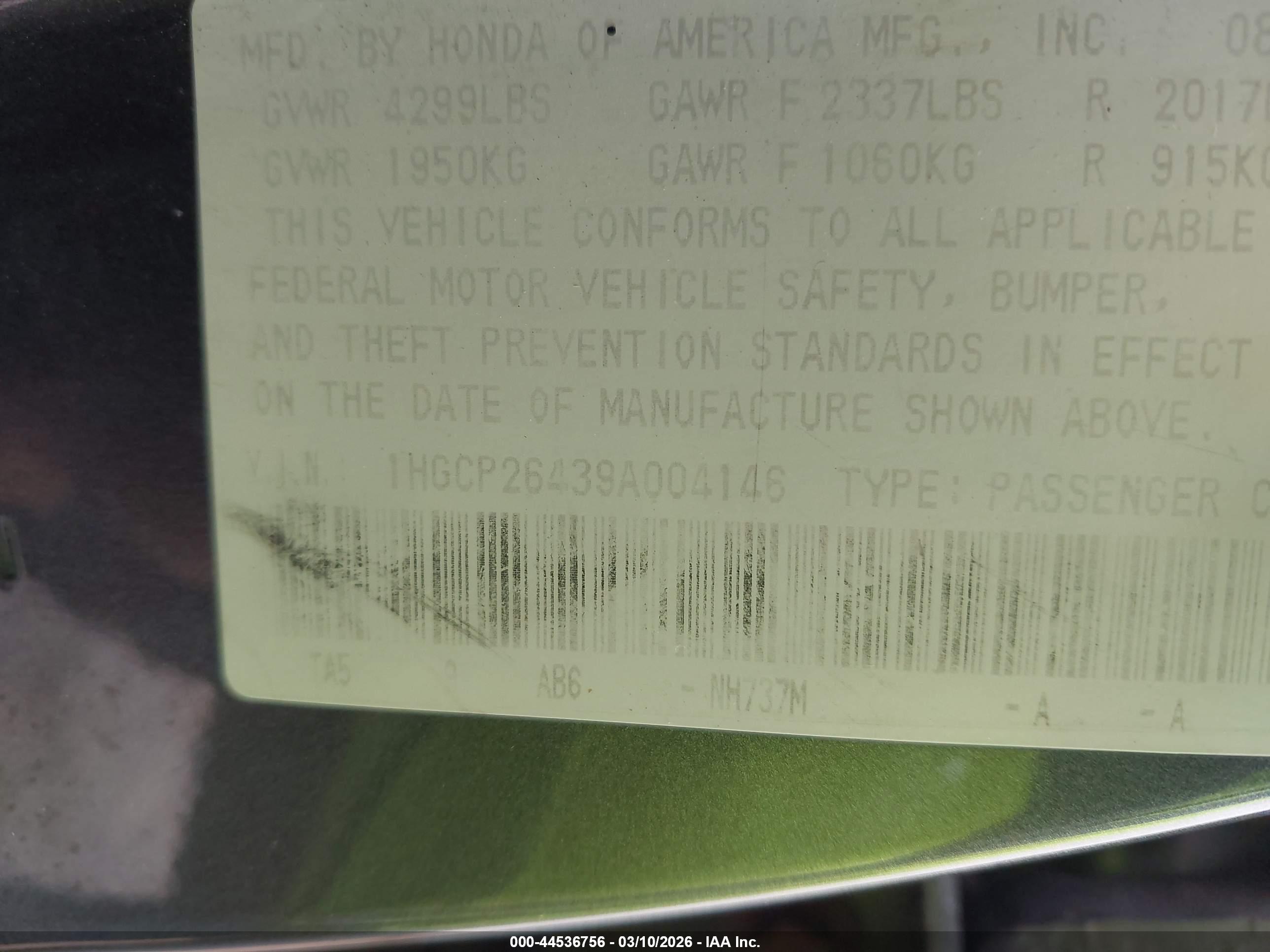 HONDA ACCORD image 9