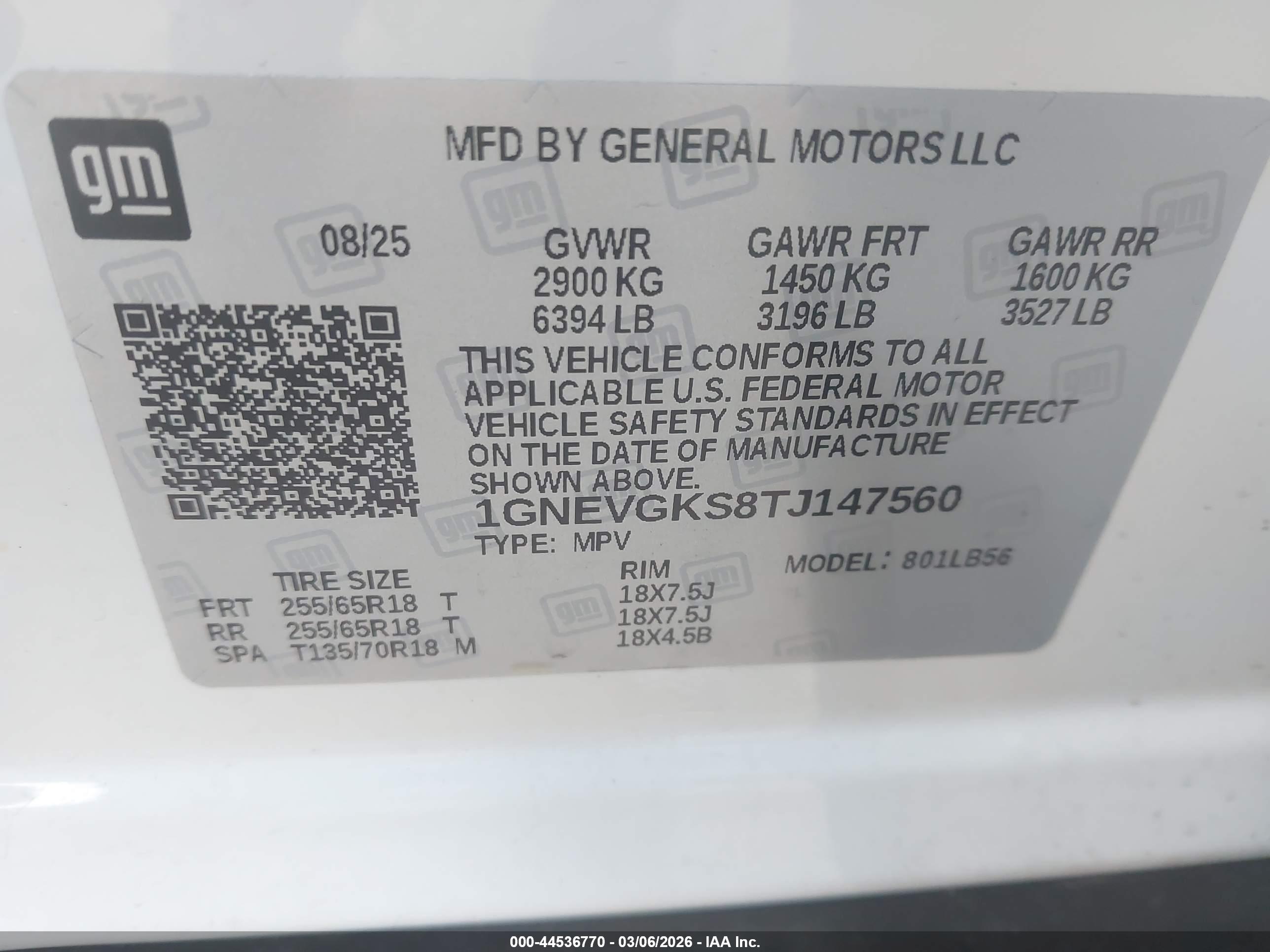 CHEVROLET TRAVERSE image 9