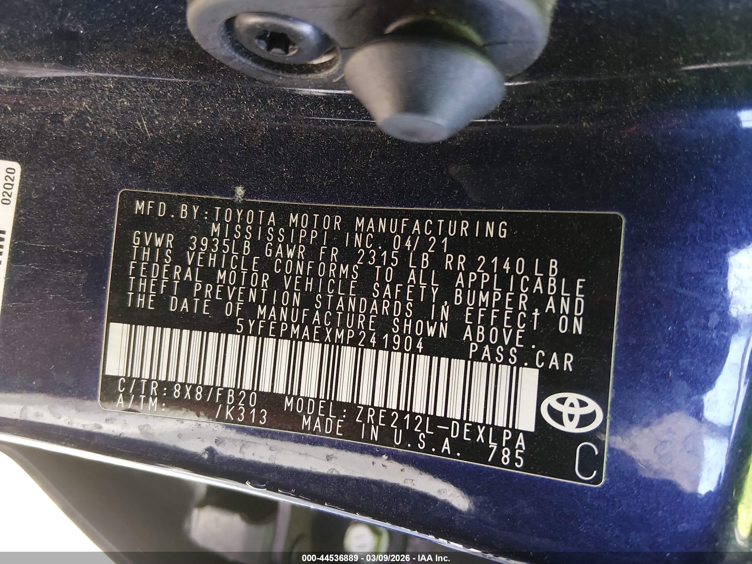 TOYOTA COROLLA image 9