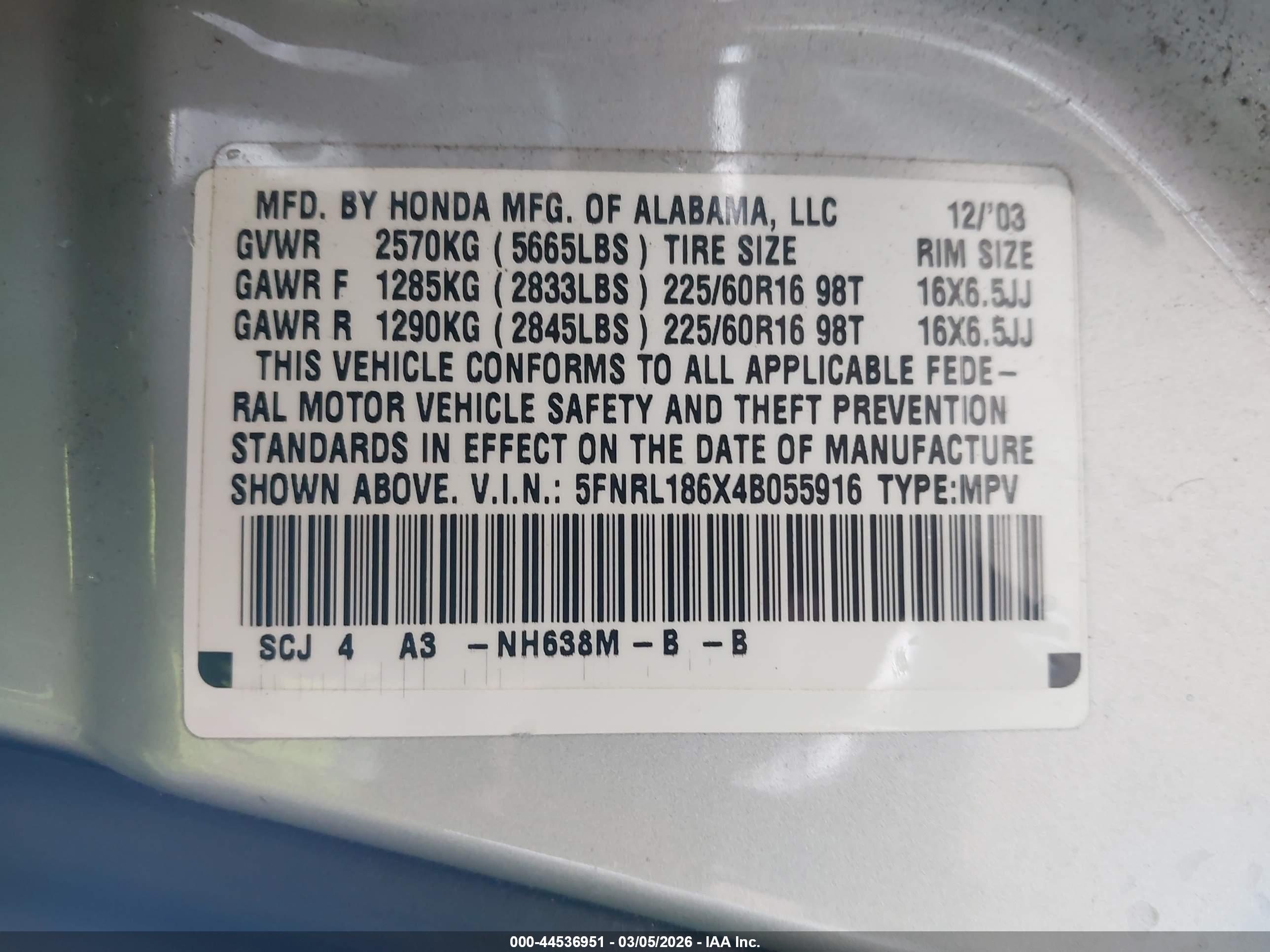 HONDA ODYSSEY image 9