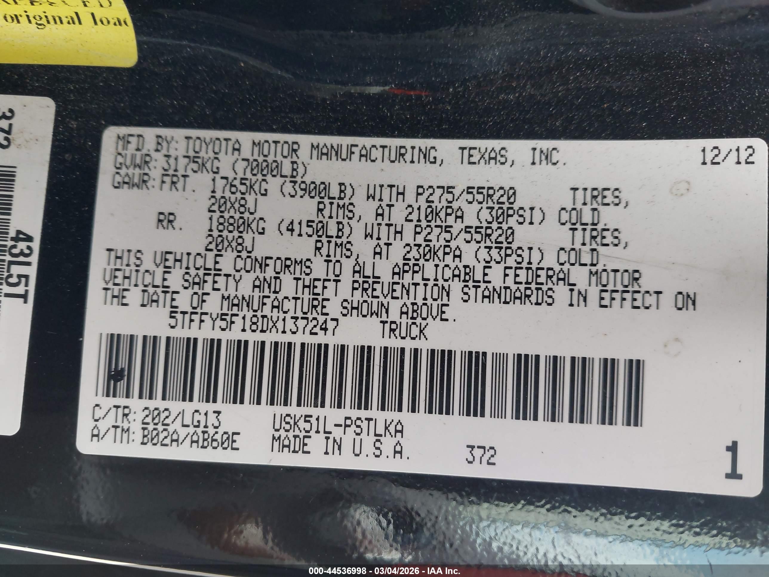 TOYOTA TUNDRA image 9