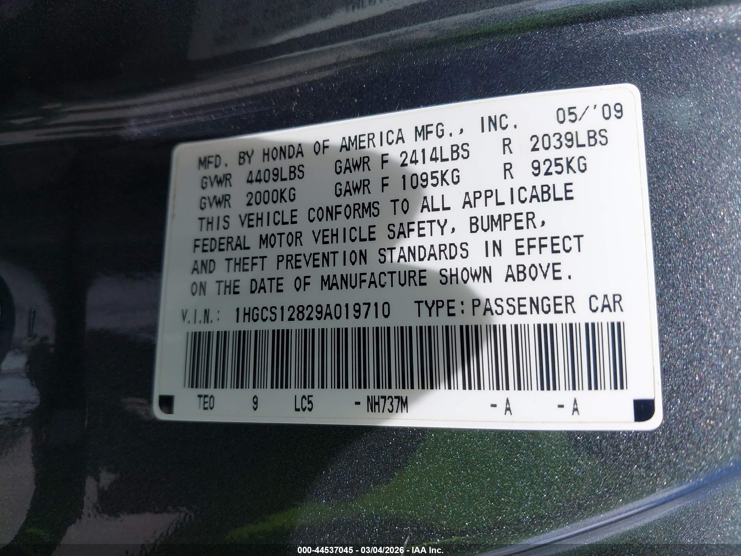 HONDA ACCORD image 9