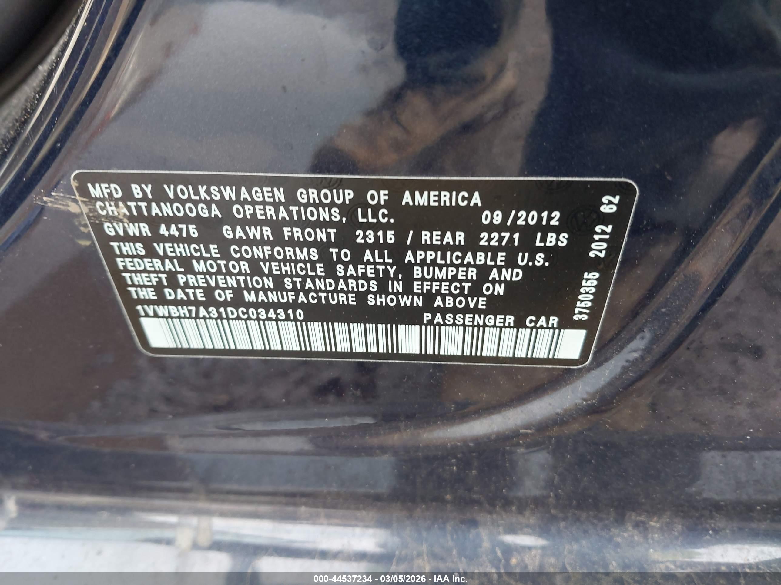 VOLKSWAGEN PASSAT image 9
