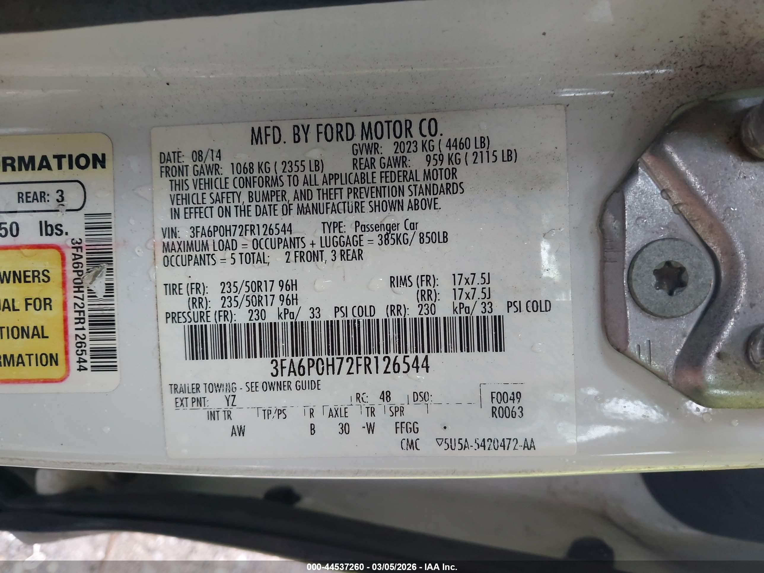 FORD FUSION image 9