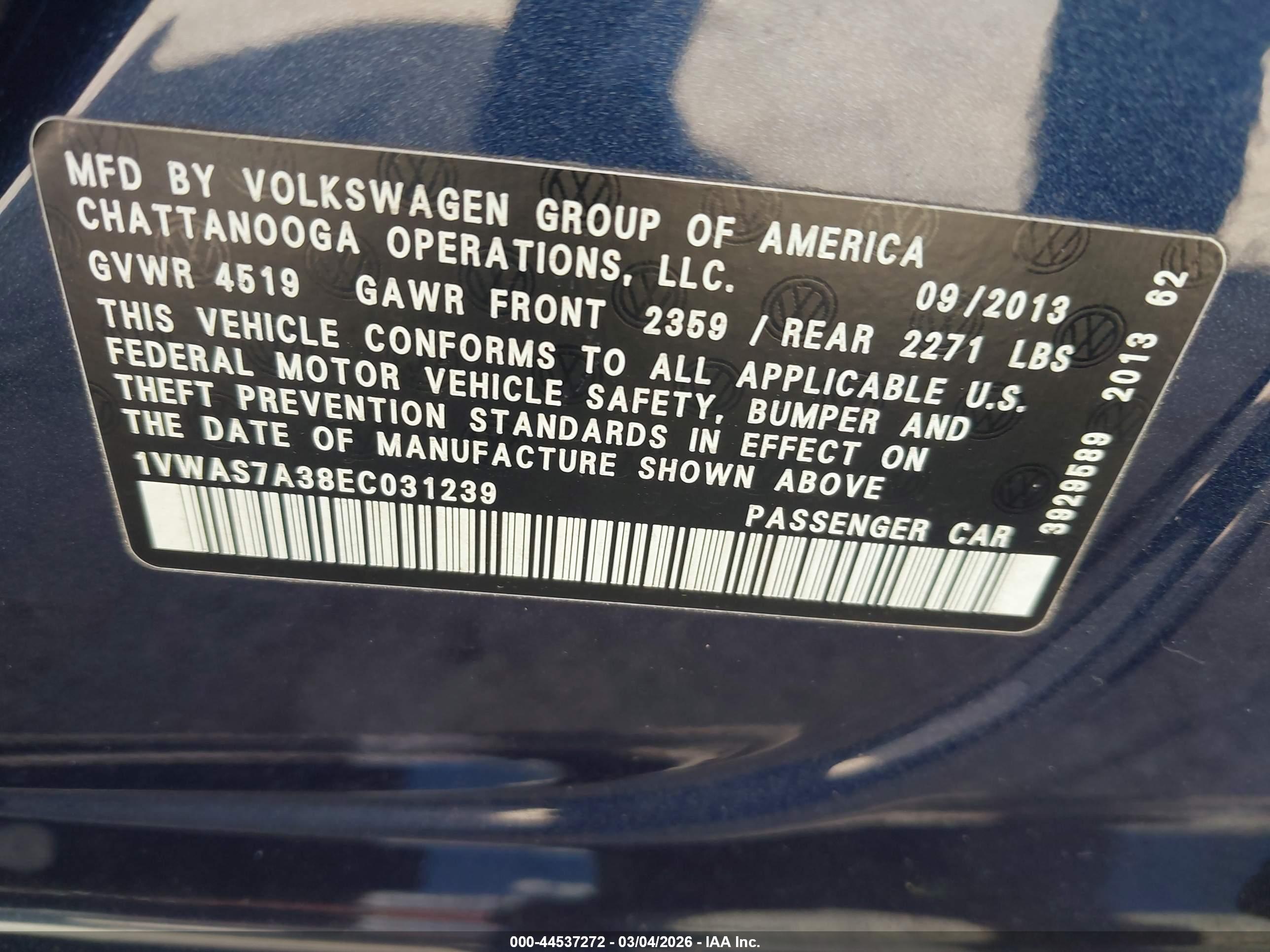 VOLKSWAGEN PASSAT image 9