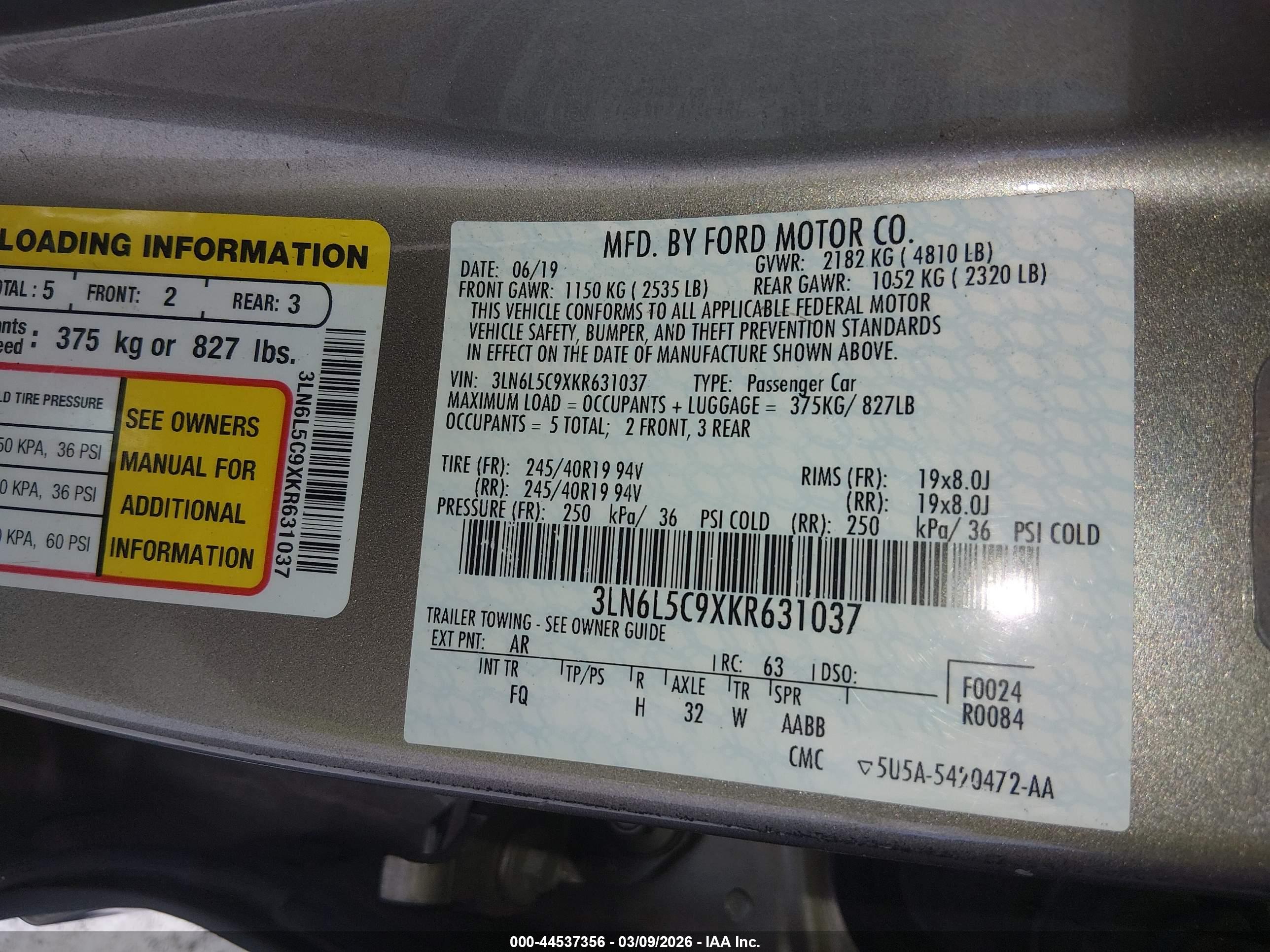 LINCOLN MKZ image 9
