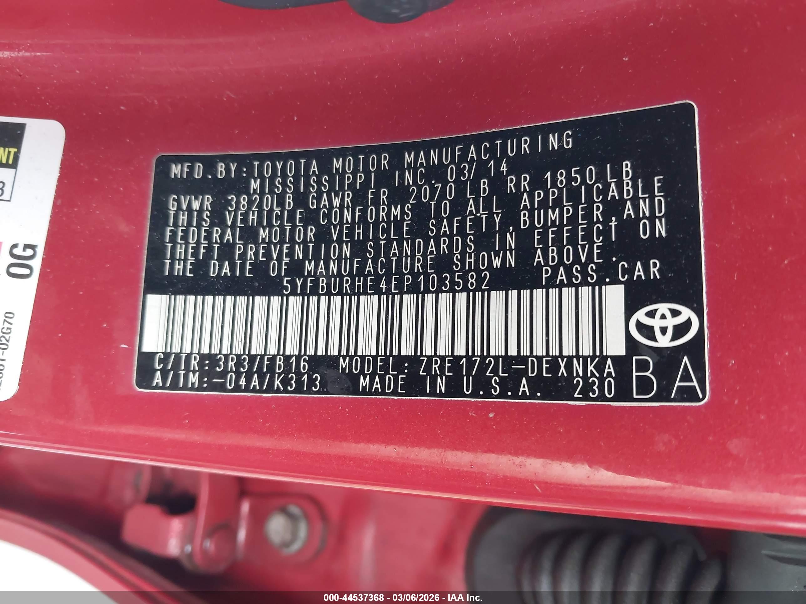 TOYOTA COROLLA image 9