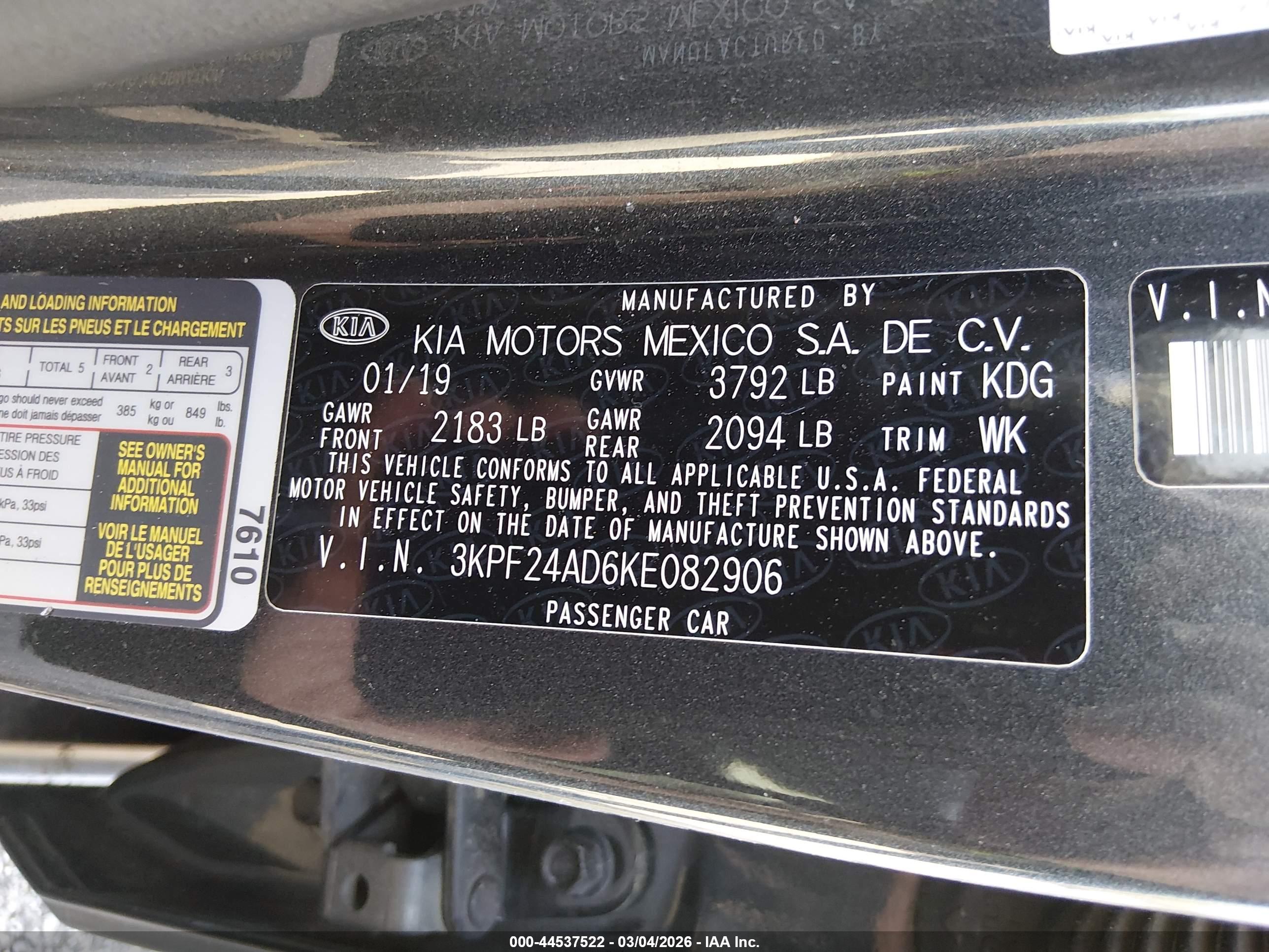 KIA FORTE image 9