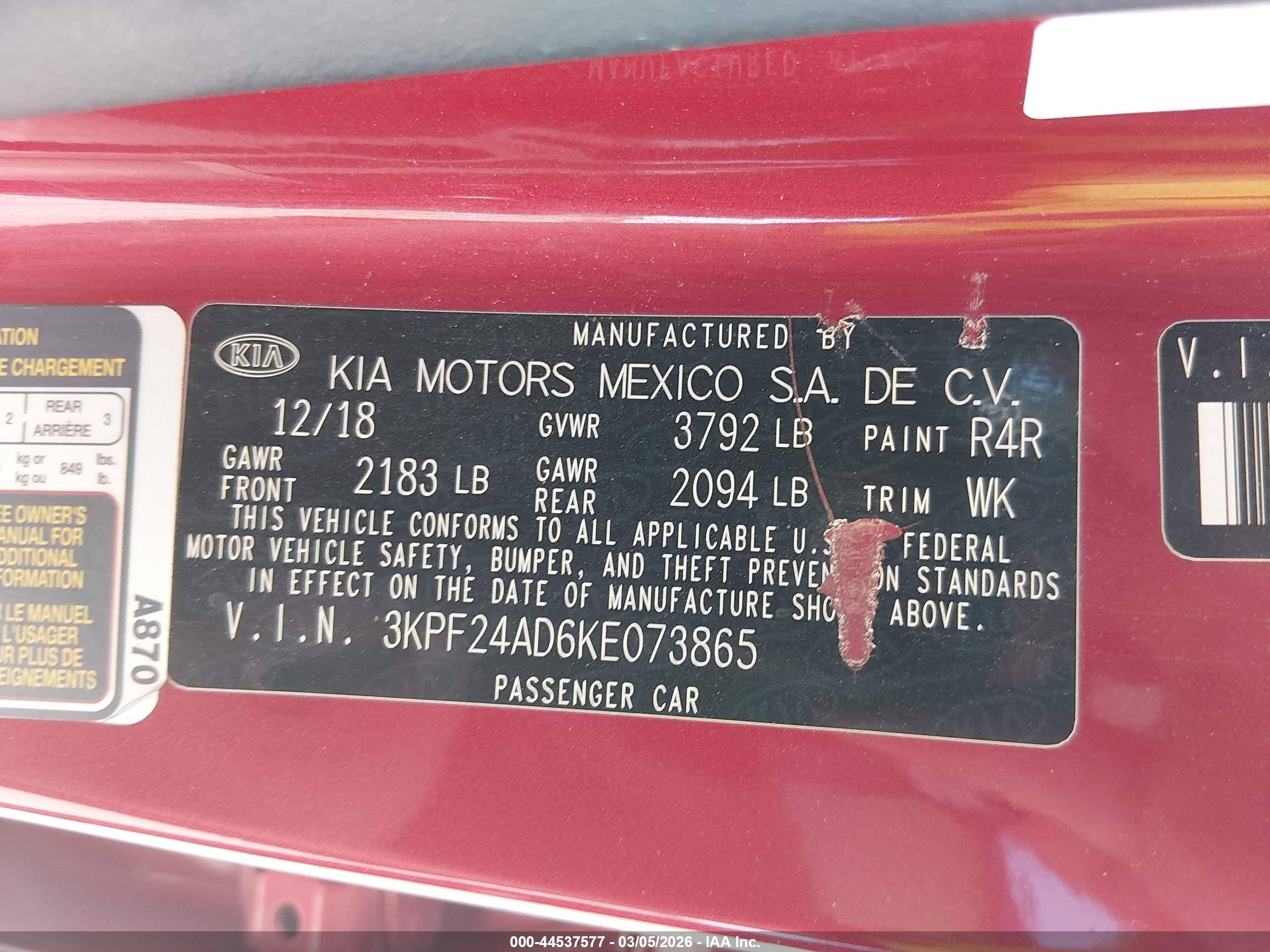 KIA FORTE image 9