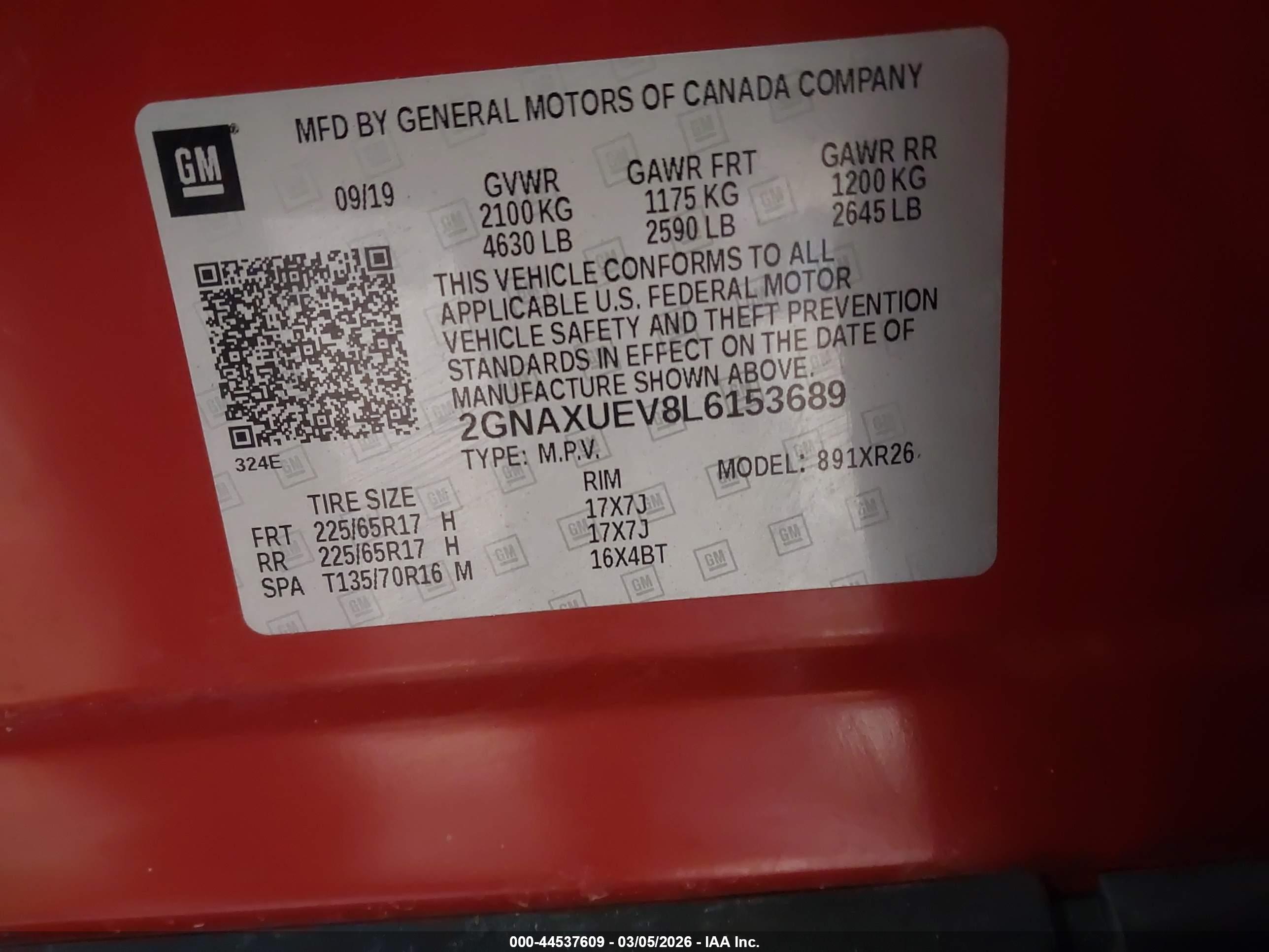 CHEVROLET EQUINOX image 9