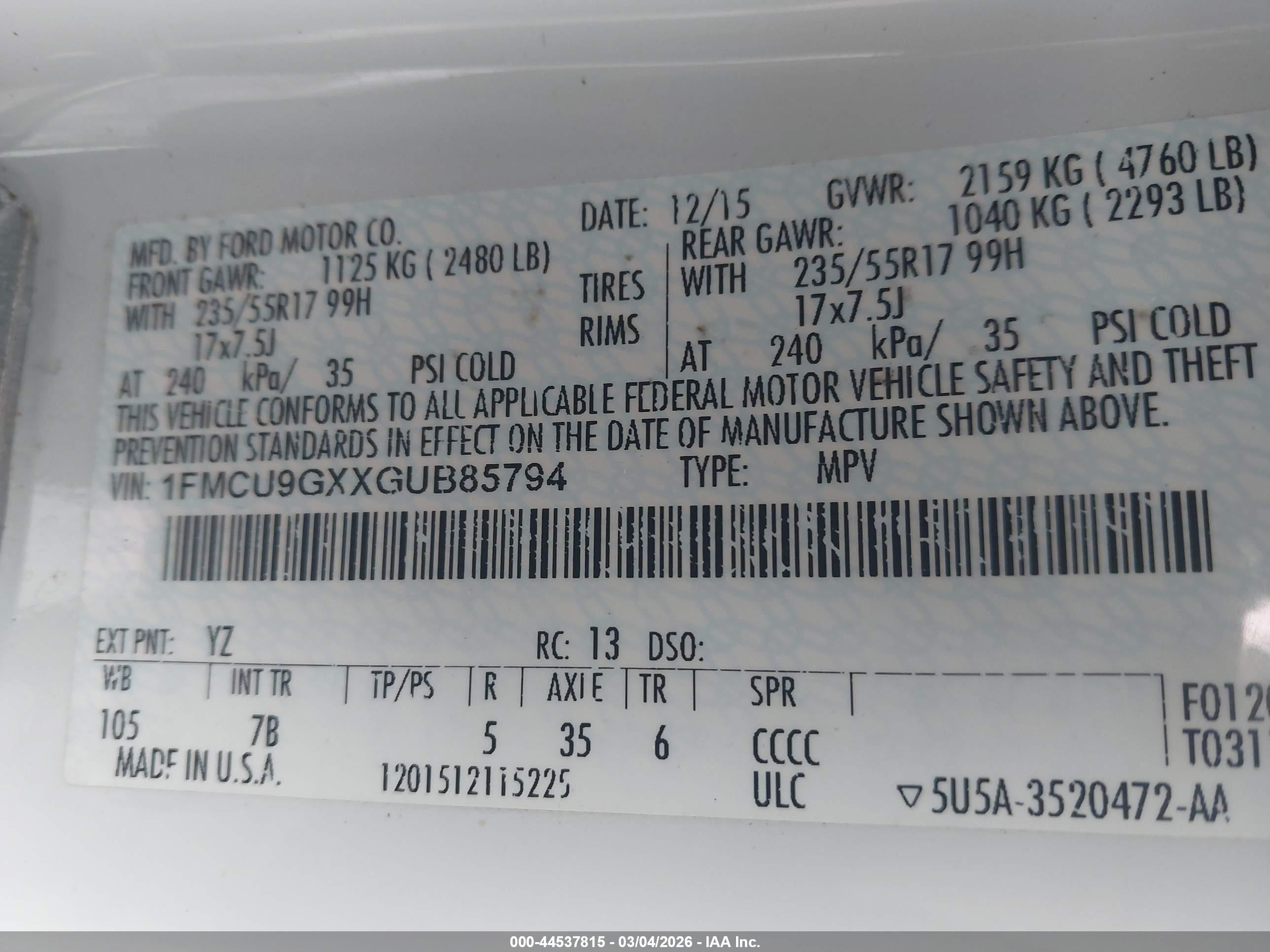 FORD ESCAPE image 9