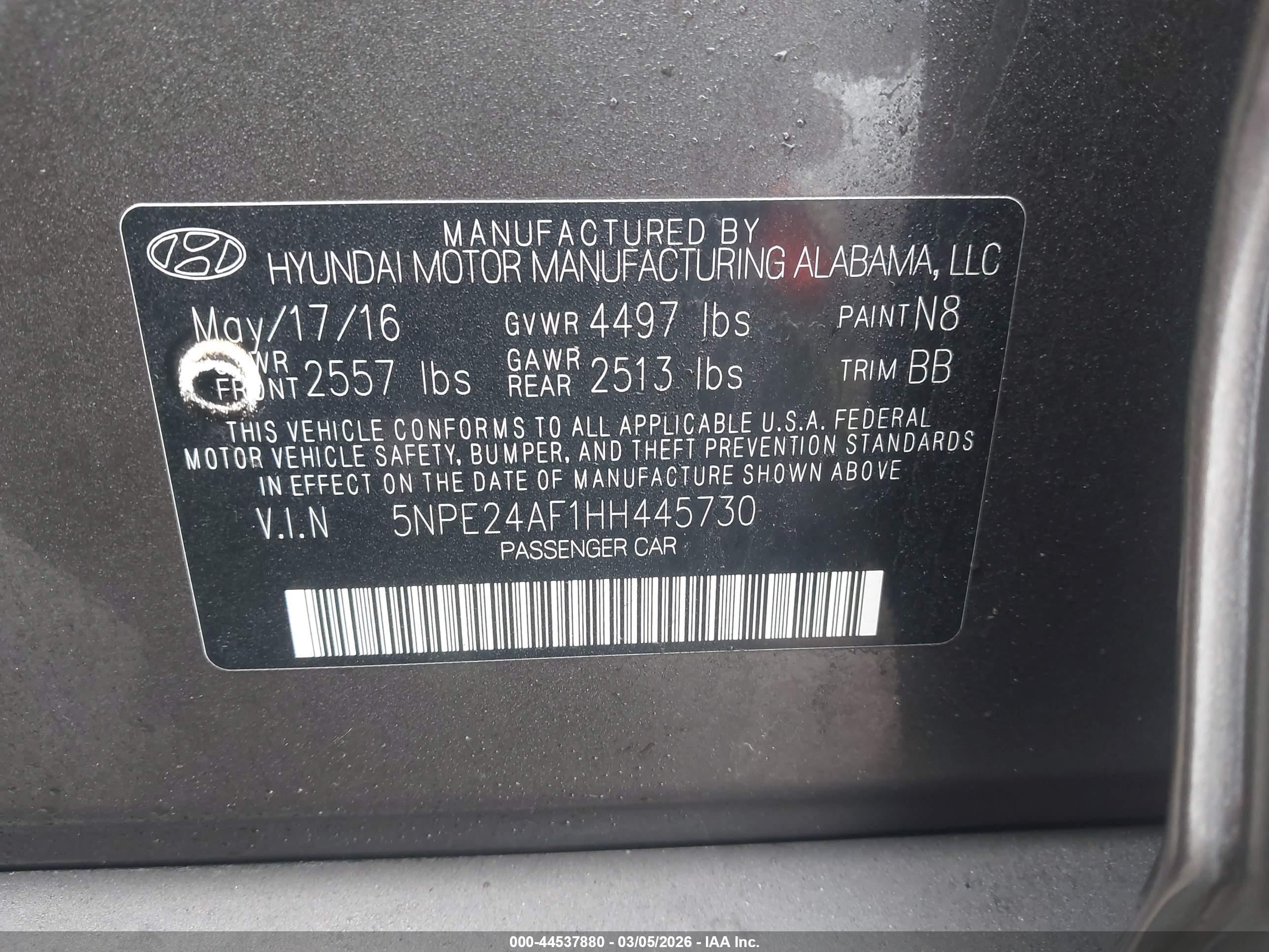 HYUNDAI SONATA image 9
