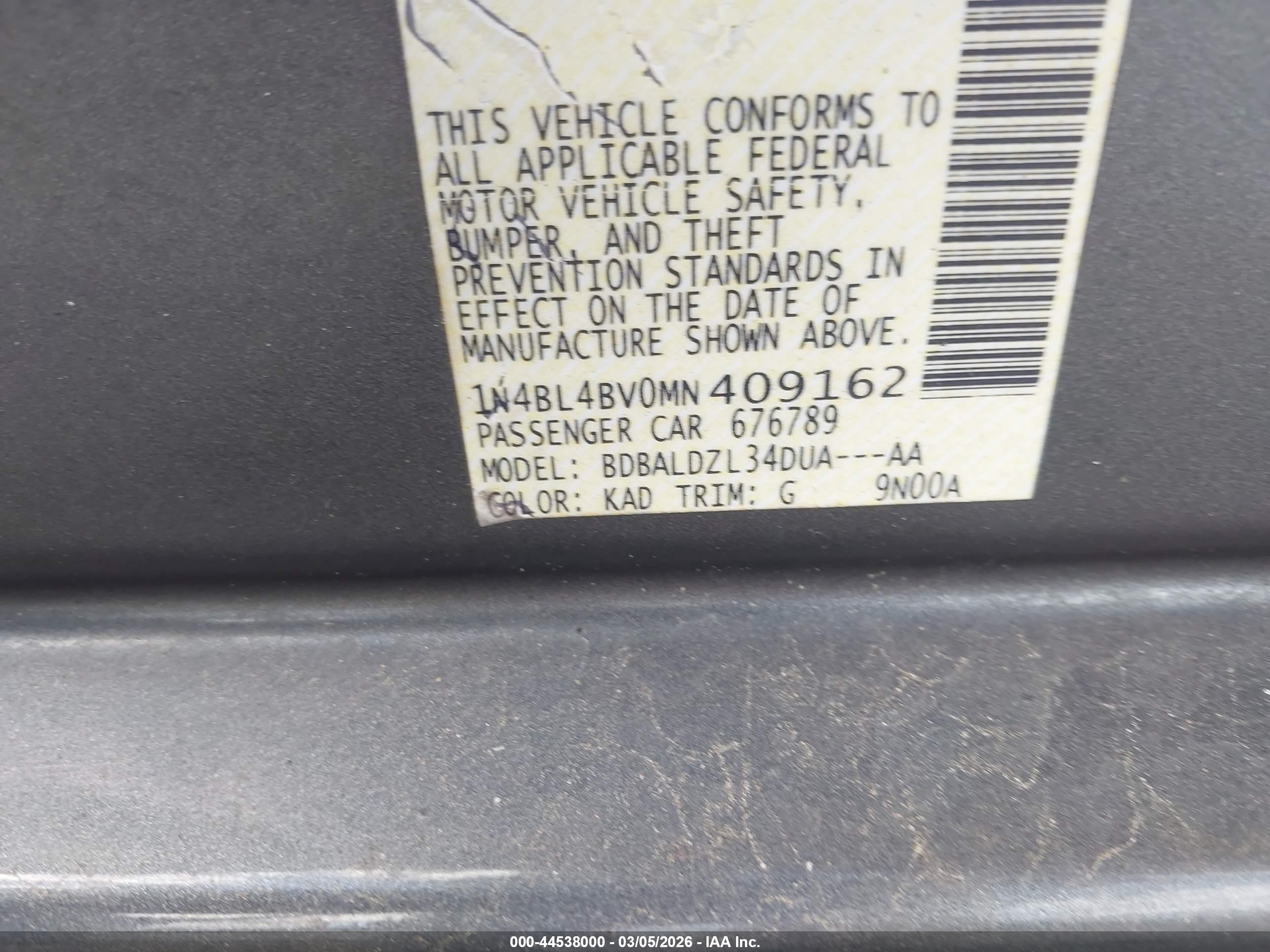 NISSAN ALTIMA image 9