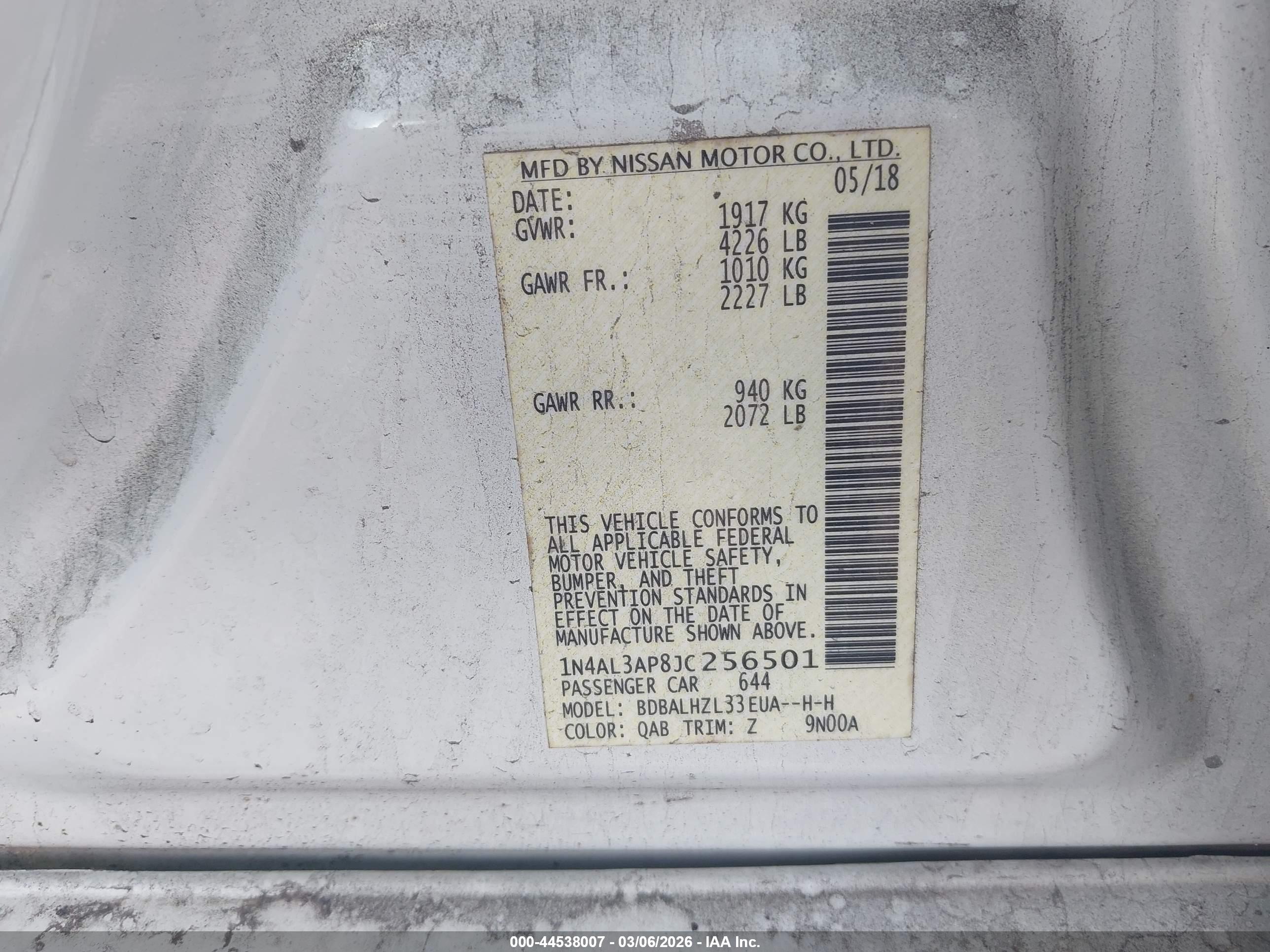 NISSAN ALTIMA image 9