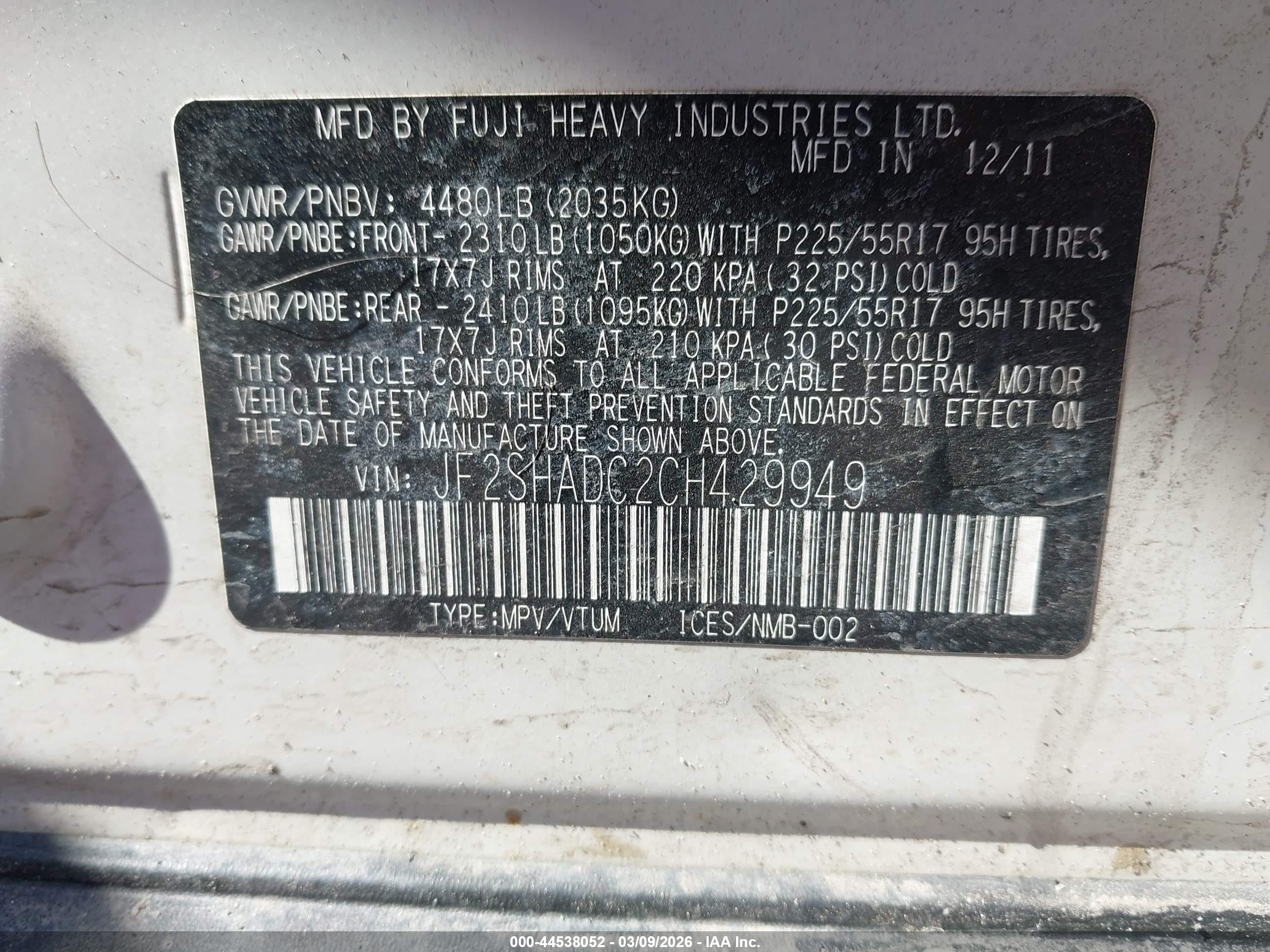 SUBARU FORESTER image 9