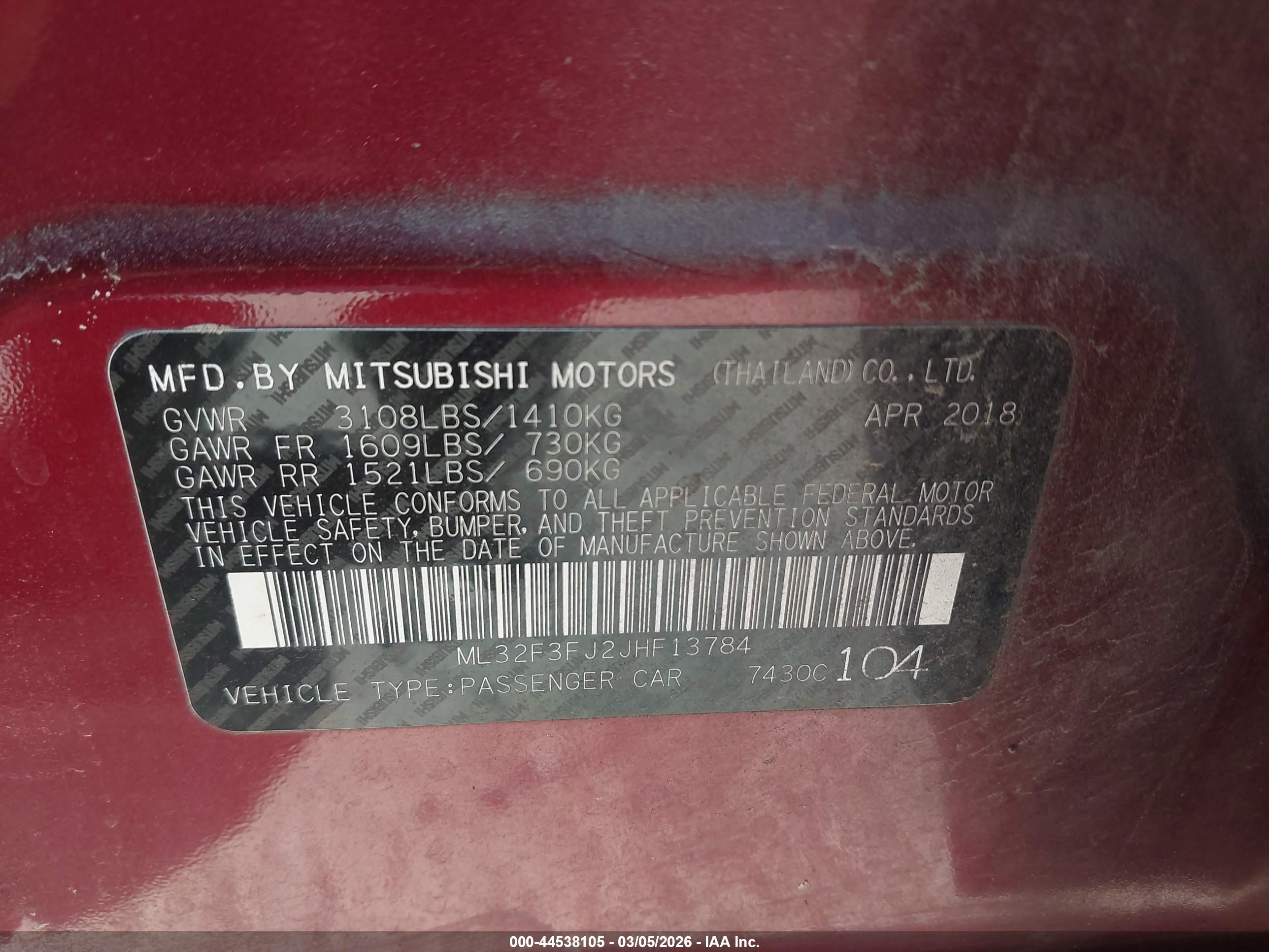MITSUBISHI MIRAGE image 9