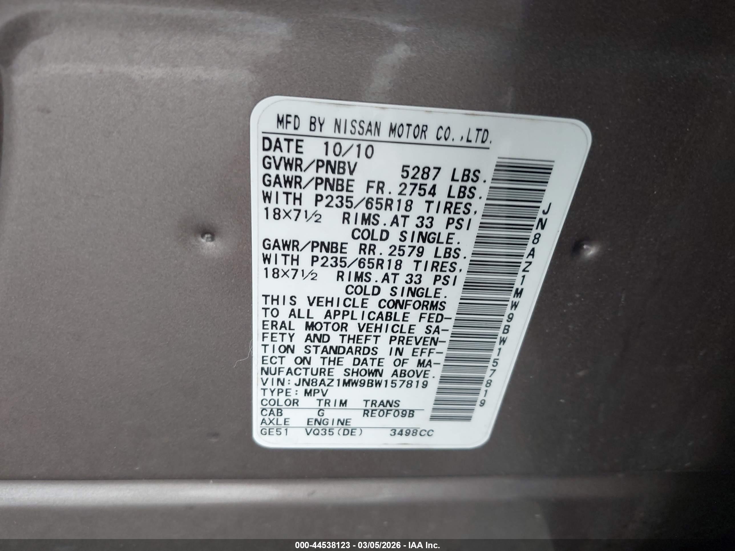 NISSAN MURANO image 9