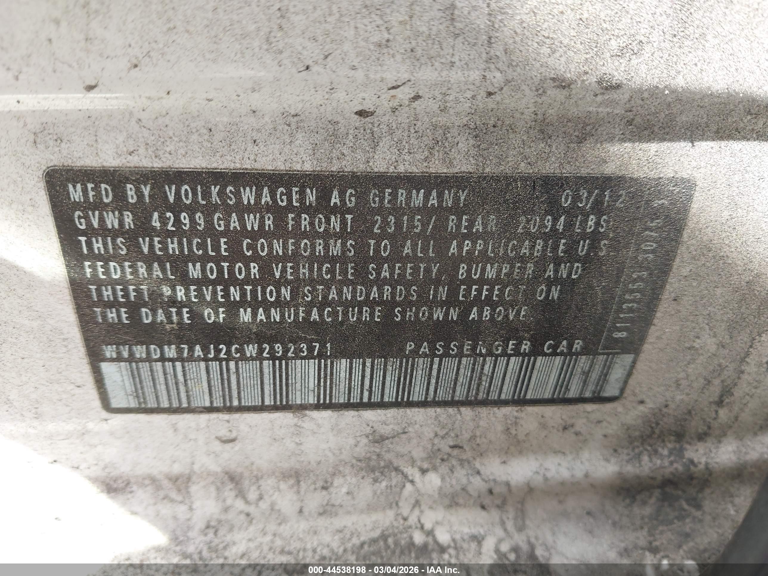 VOLKSWAGEN GOLF image 9