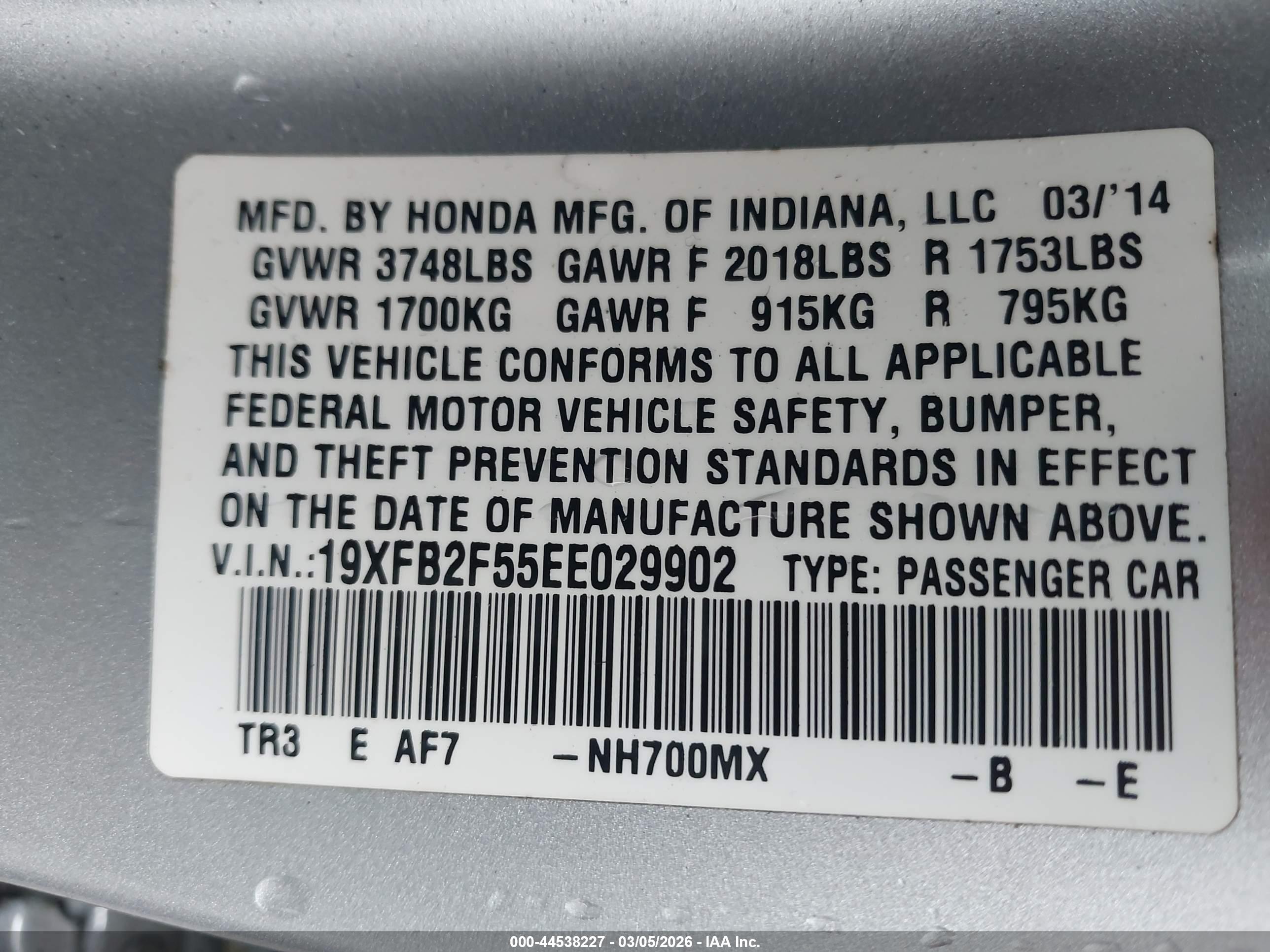 HONDA CIVIC image 9