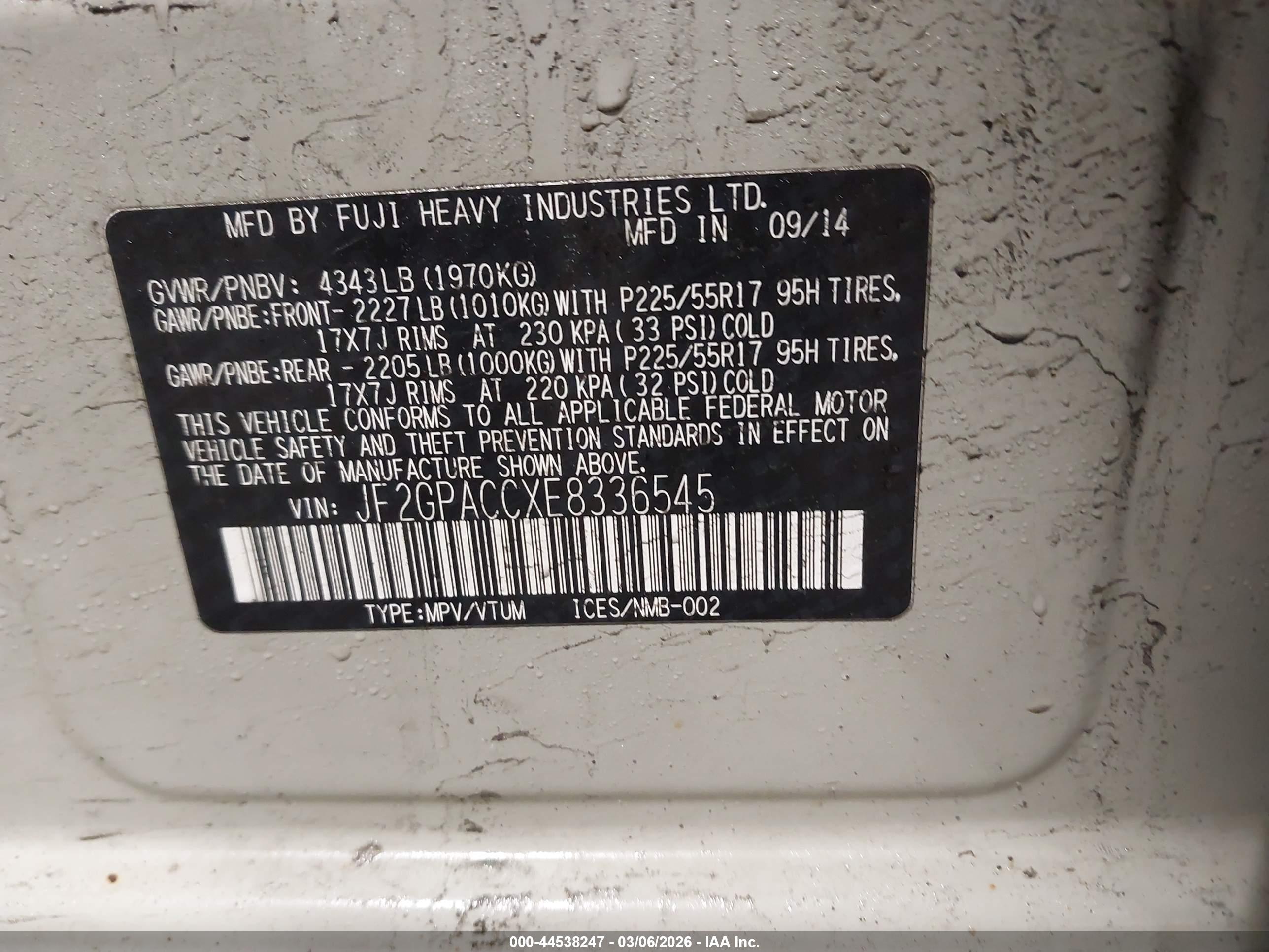SUBARU XV image 9