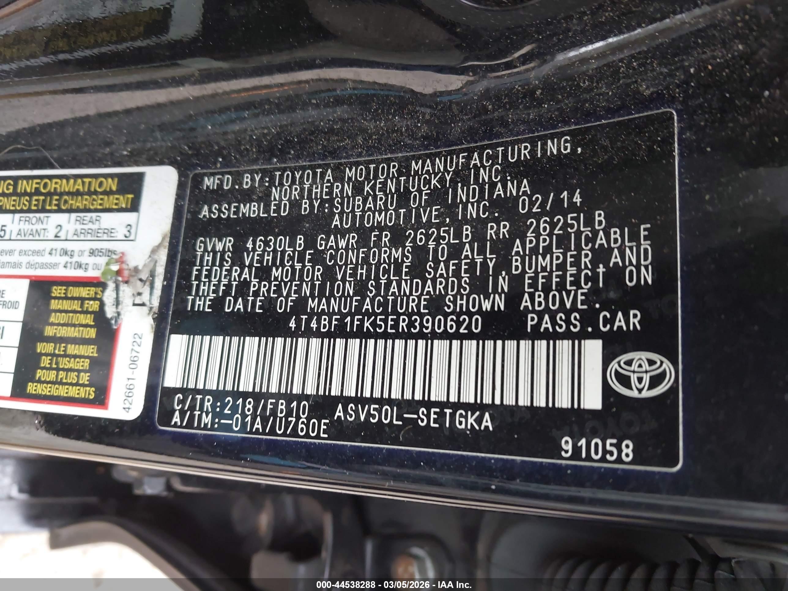 TOYOTA CAMRY image 9