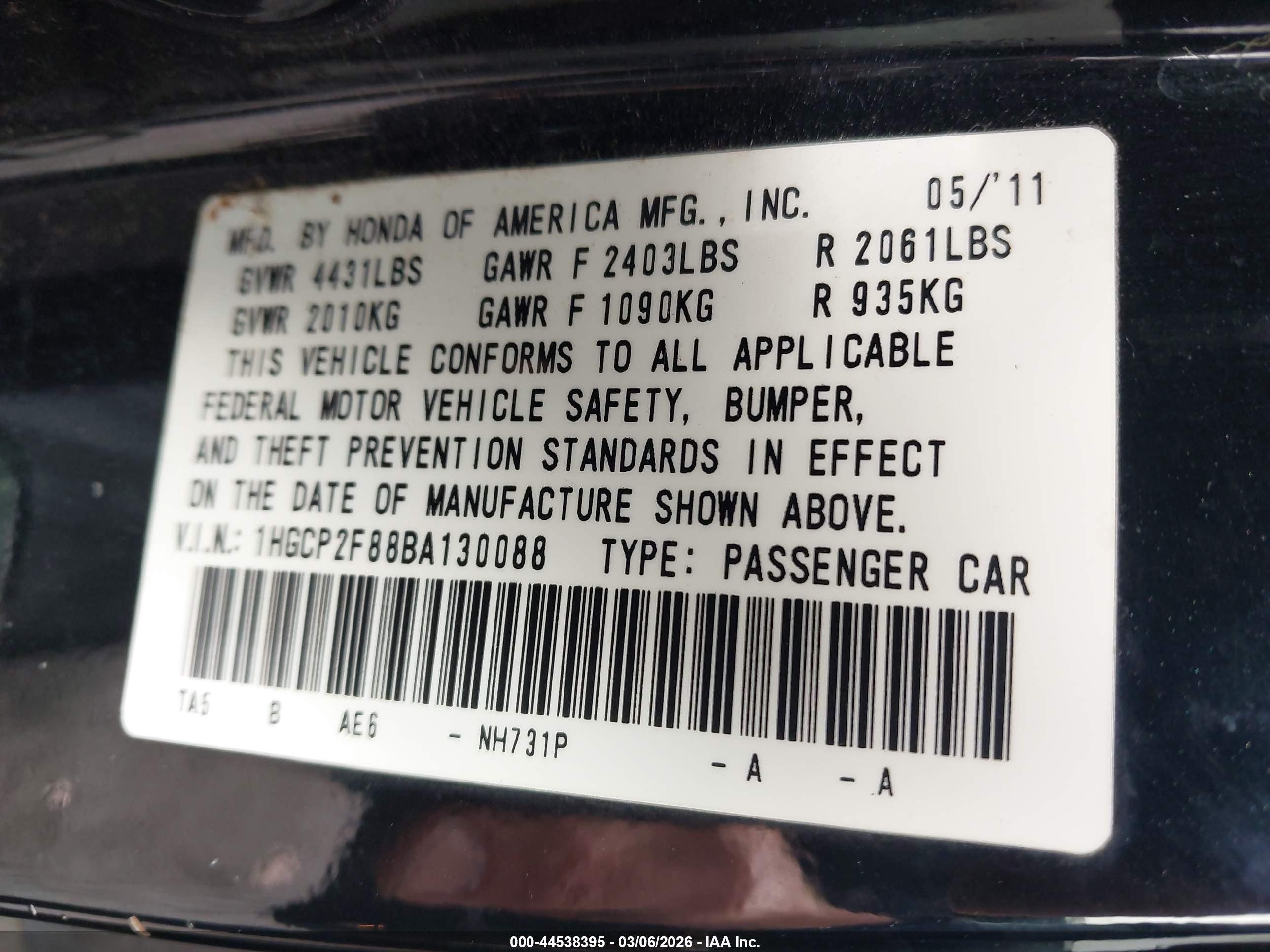 HONDA ACCORD image 9