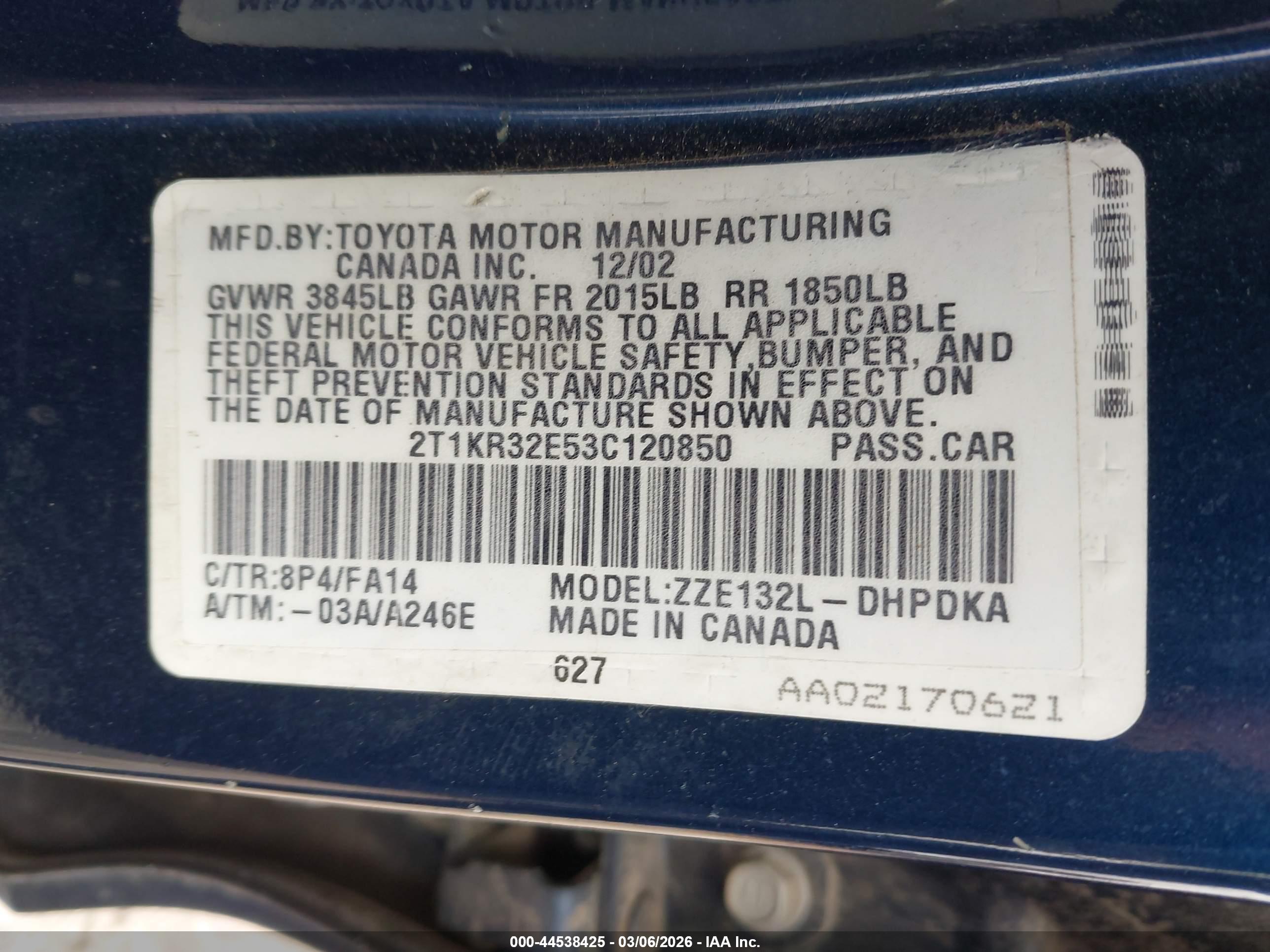 TOYOTA MATRIX image 9