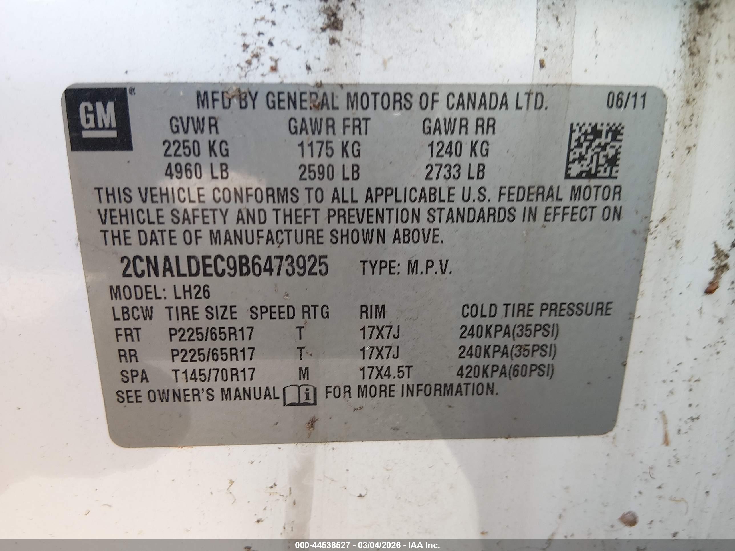 CHEVROLET EQUINOX image 9