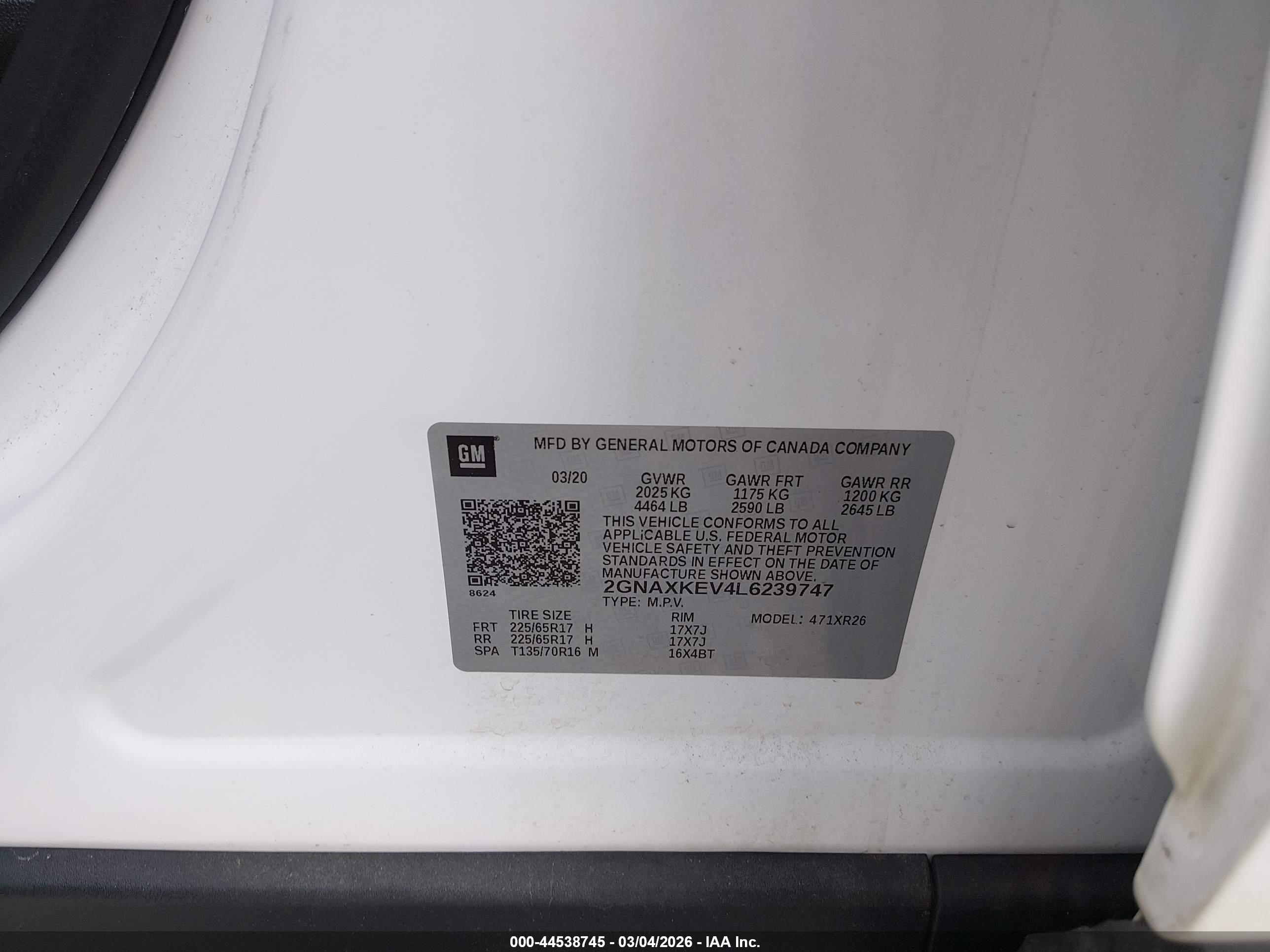 CHEVROLET EQUINOX image 9
